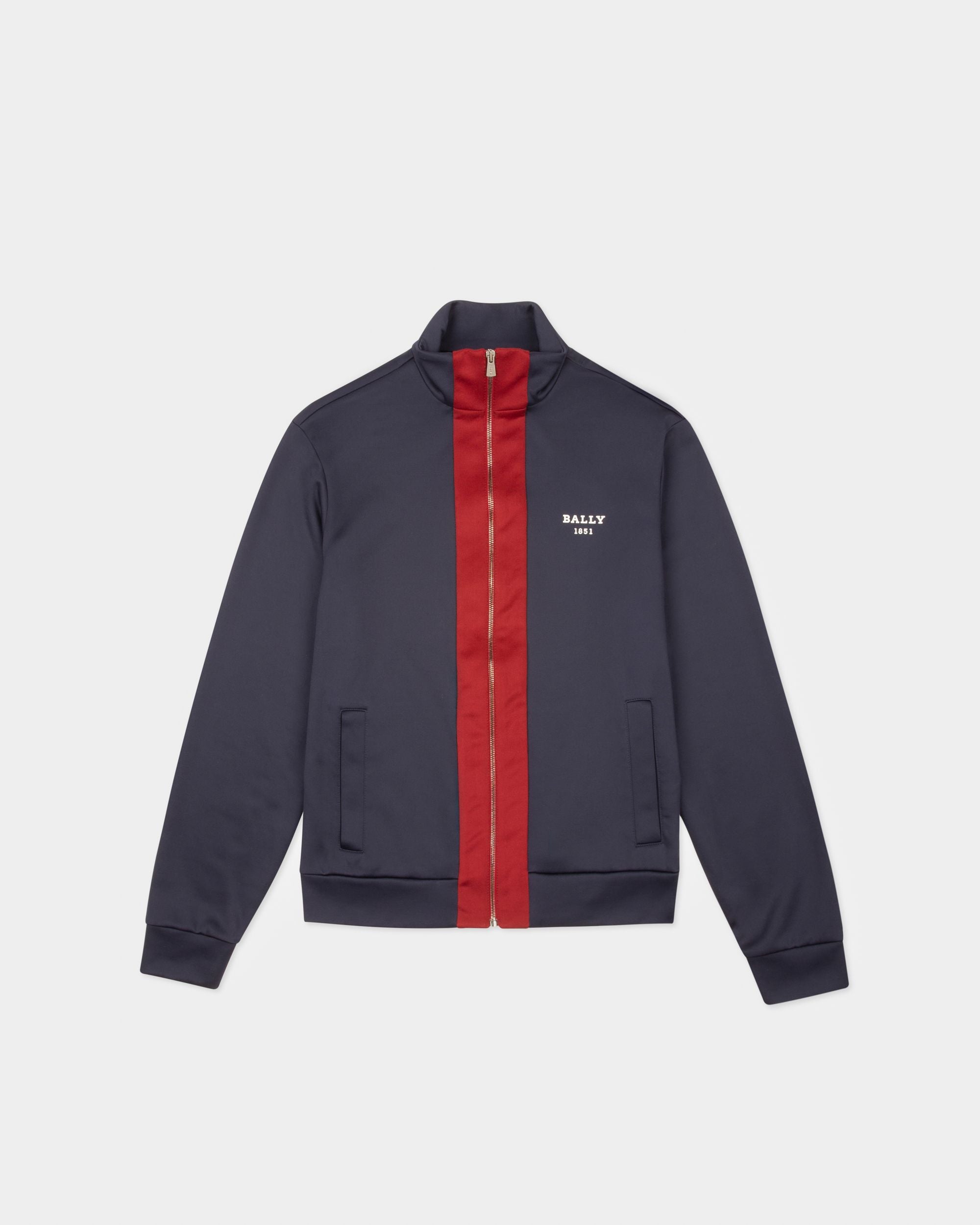 Techno Cotton Mix Outerwear In Navy - Men's - Bally - 01