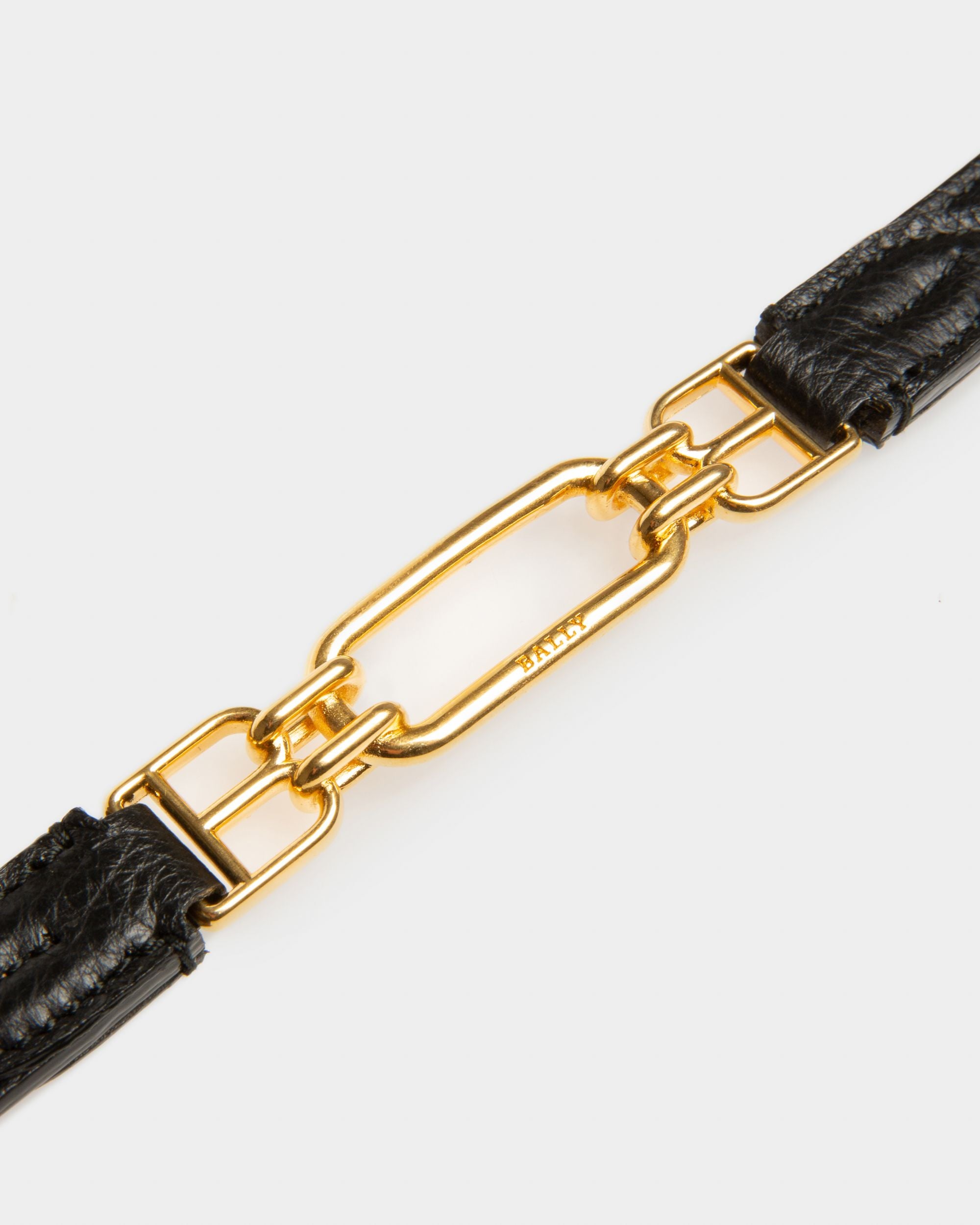 Vestige Cinturón De 15 Mm En Piel De Color Negro - Mujer - Bally - 03