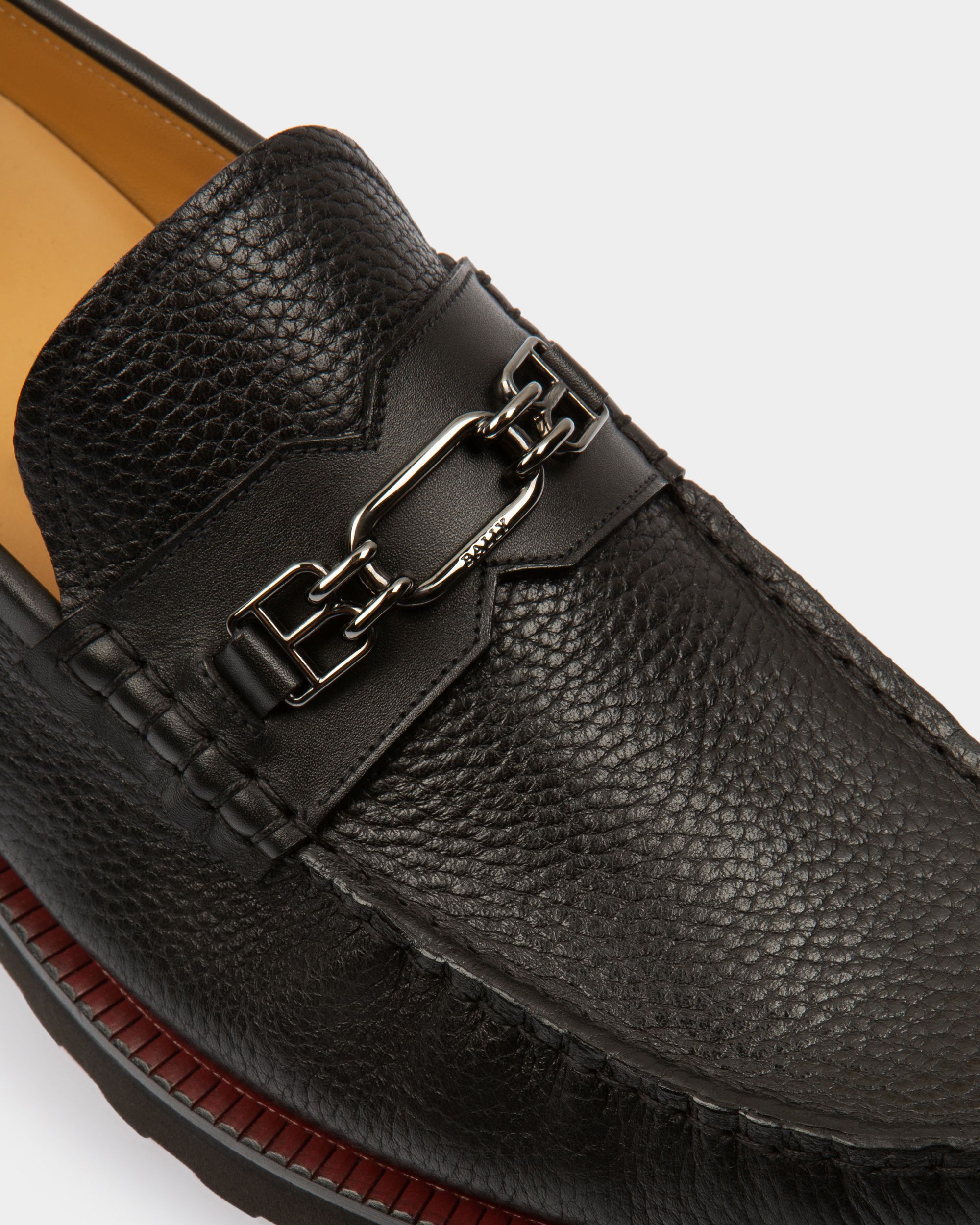 Norrison Mocasines En Piel De Color Negro - Hombre - Bally - 03