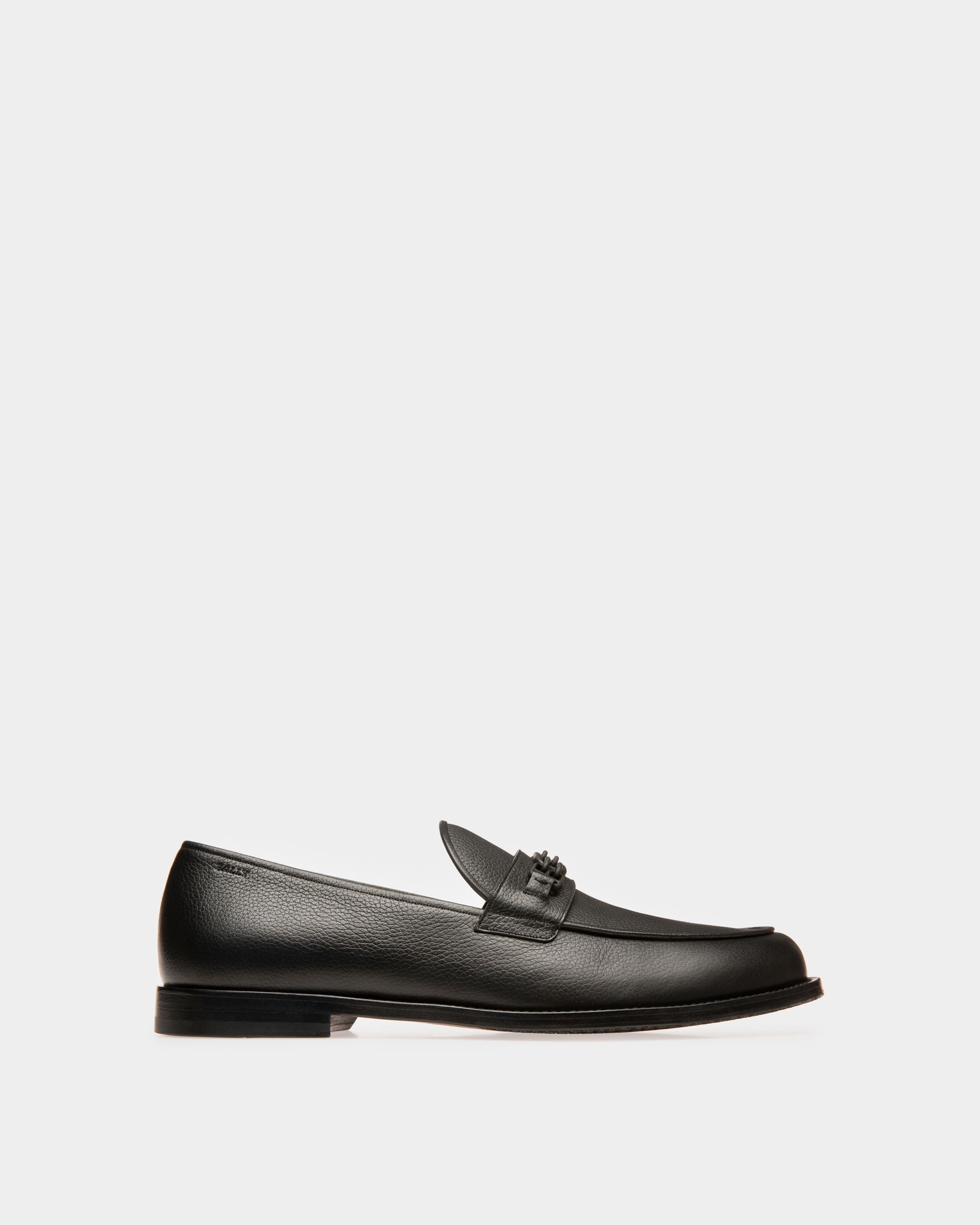 Kelsy Mocasines En Piel De Color Negro - Hombre - Bally - 01