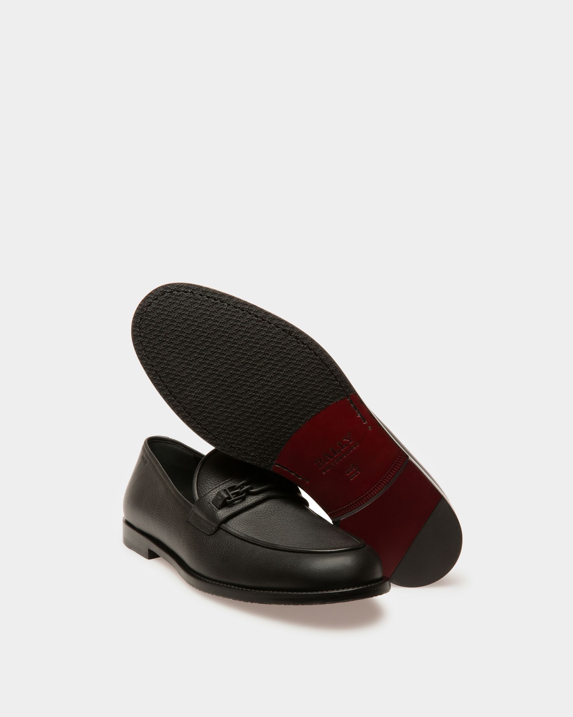 Kelsy Mocasines En Piel De Color Negro - Hombre - Bally - 04