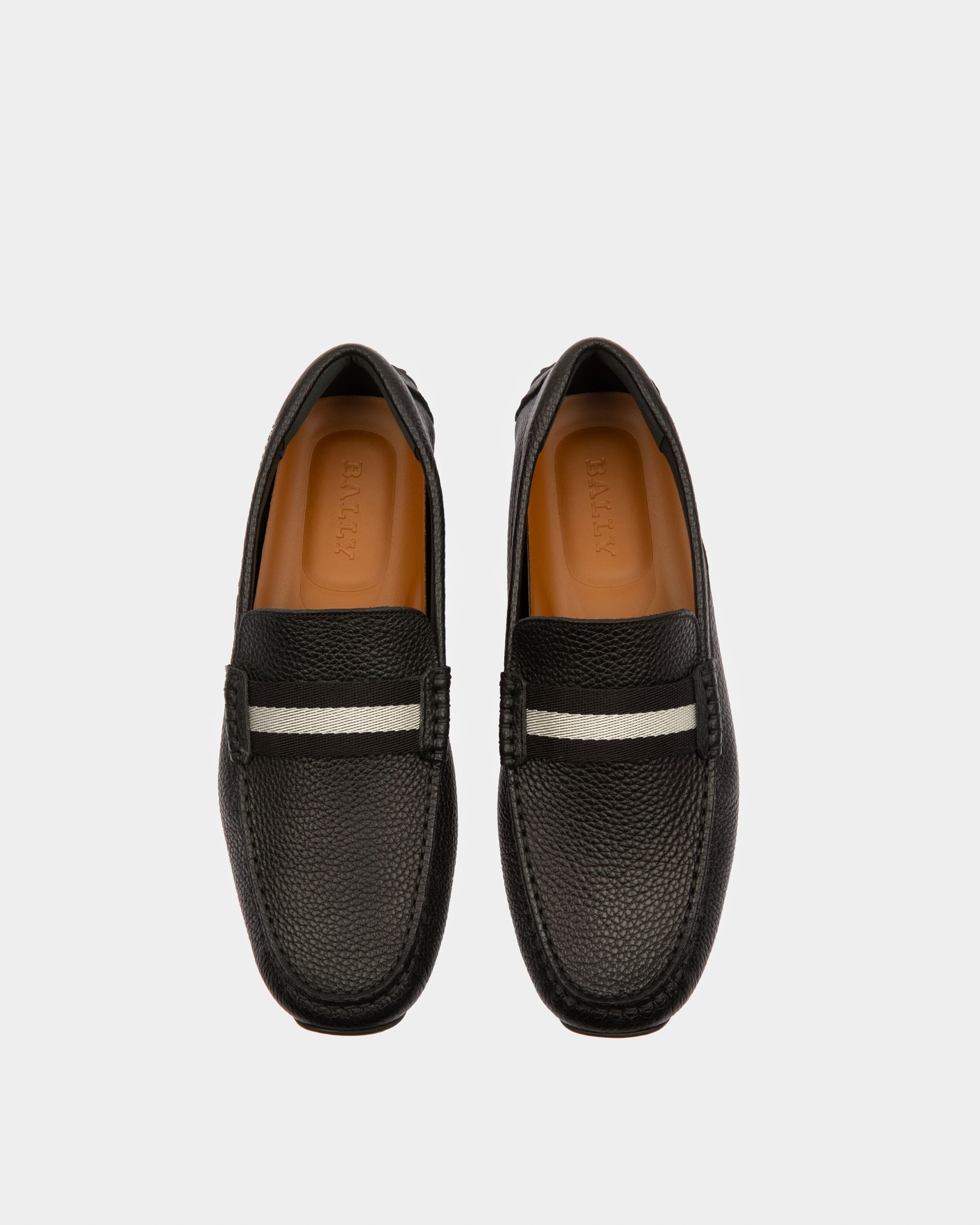 Pearce Leather Drivers In Black - Men's - Bally - 02