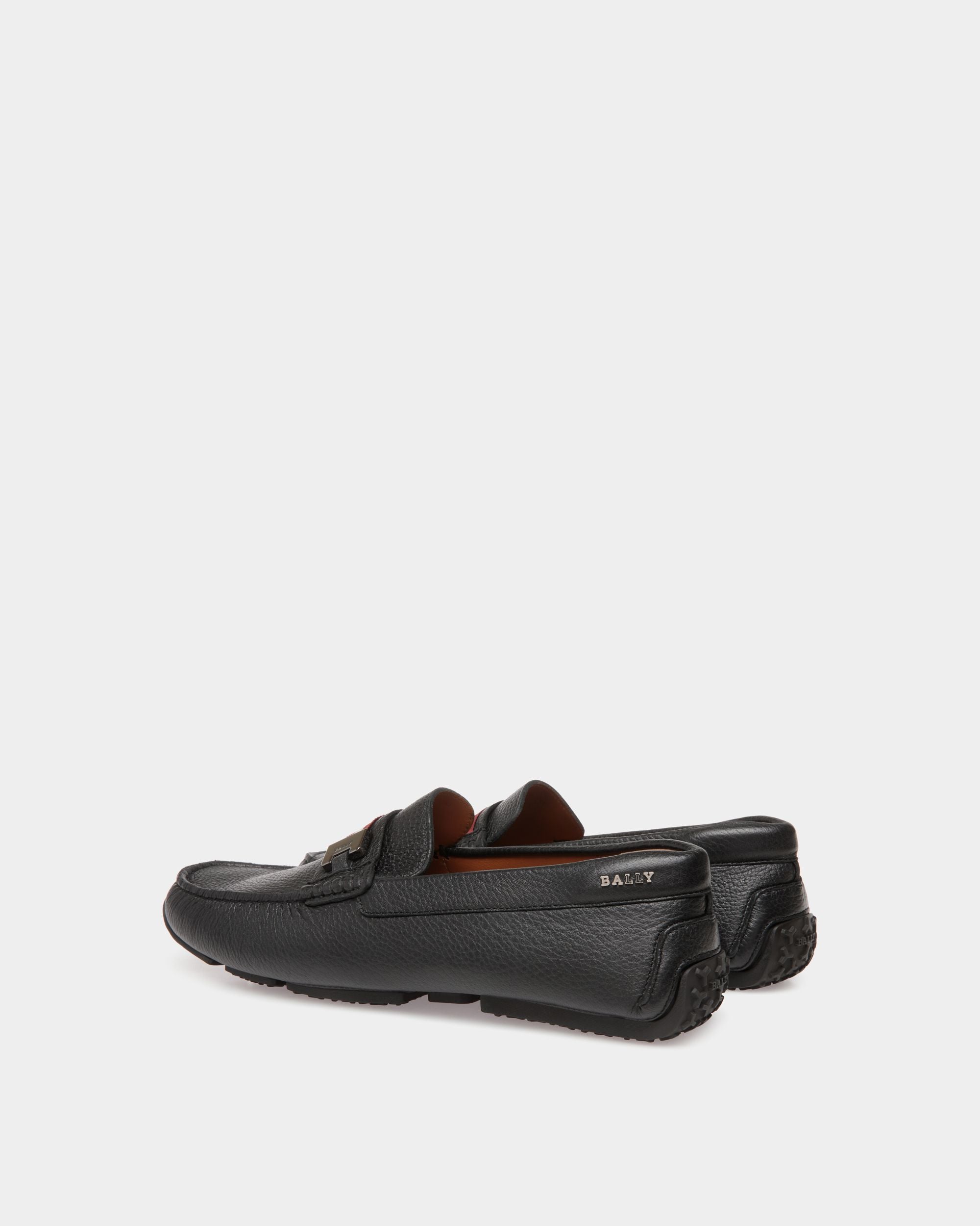 Pilot Drivers In Black Leather - Men's - Bally - 03