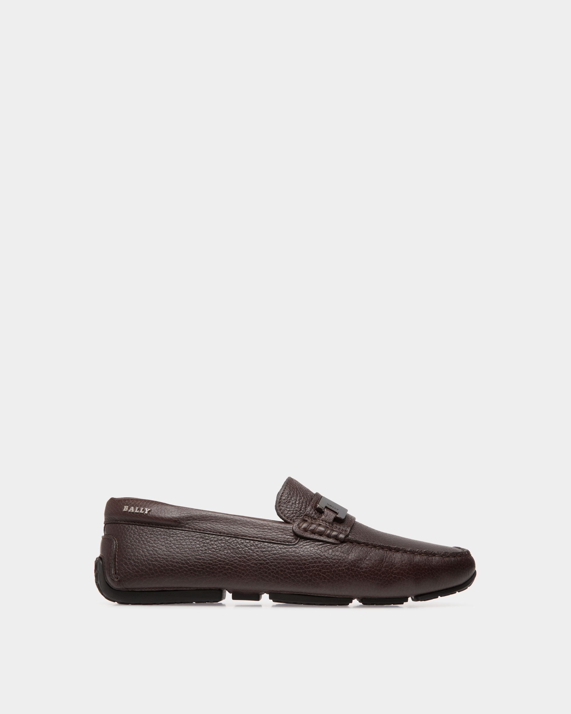 Pilot Drivers In Brown Leather - Men's - Bally - 01