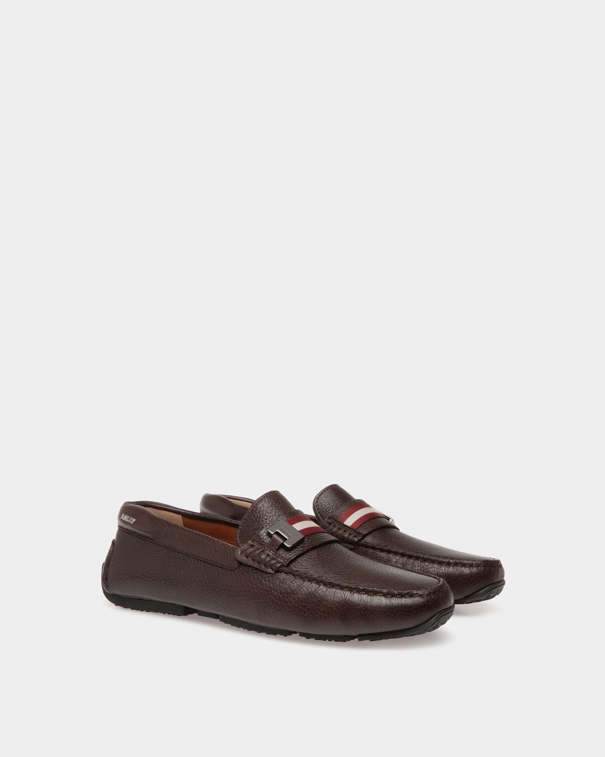 Pilot Drivers In Brown Leather - Men's - Bally - 02