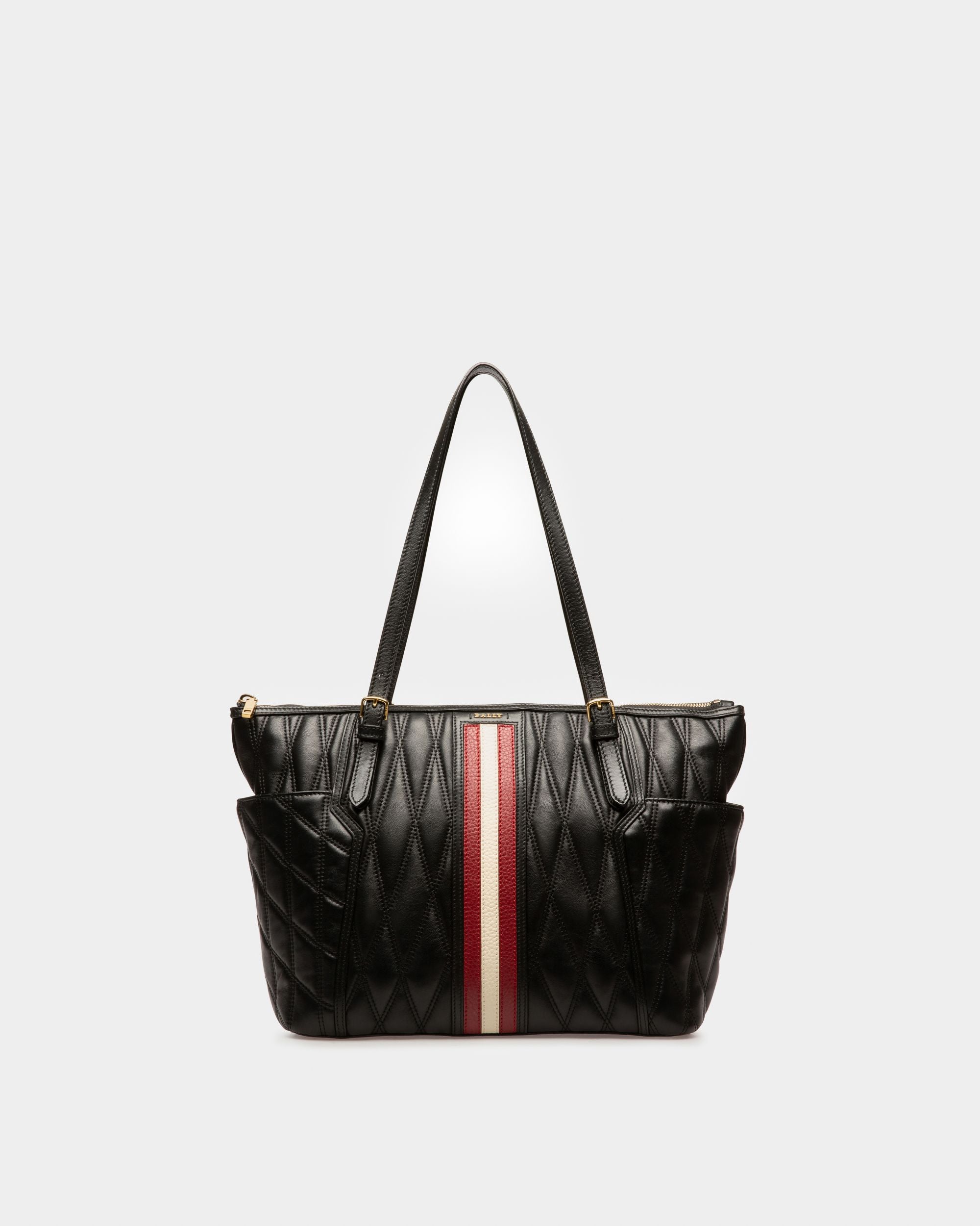 Damirah Bolso Tote En Piel De Color Negro - Mujer - Bally - 01