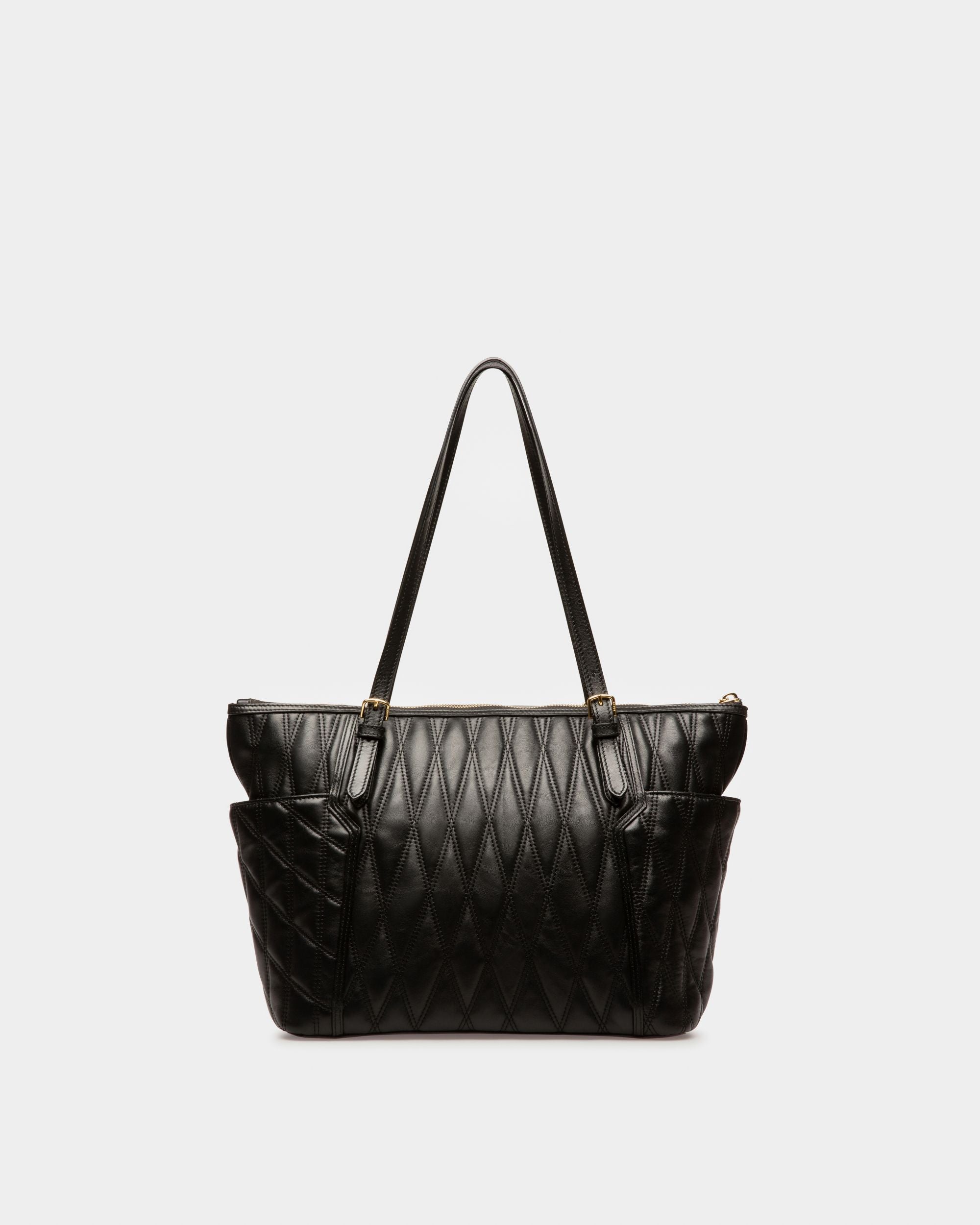 Damirah Bolso Tote En Piel De Color Negro - Mujer - Bally - 02