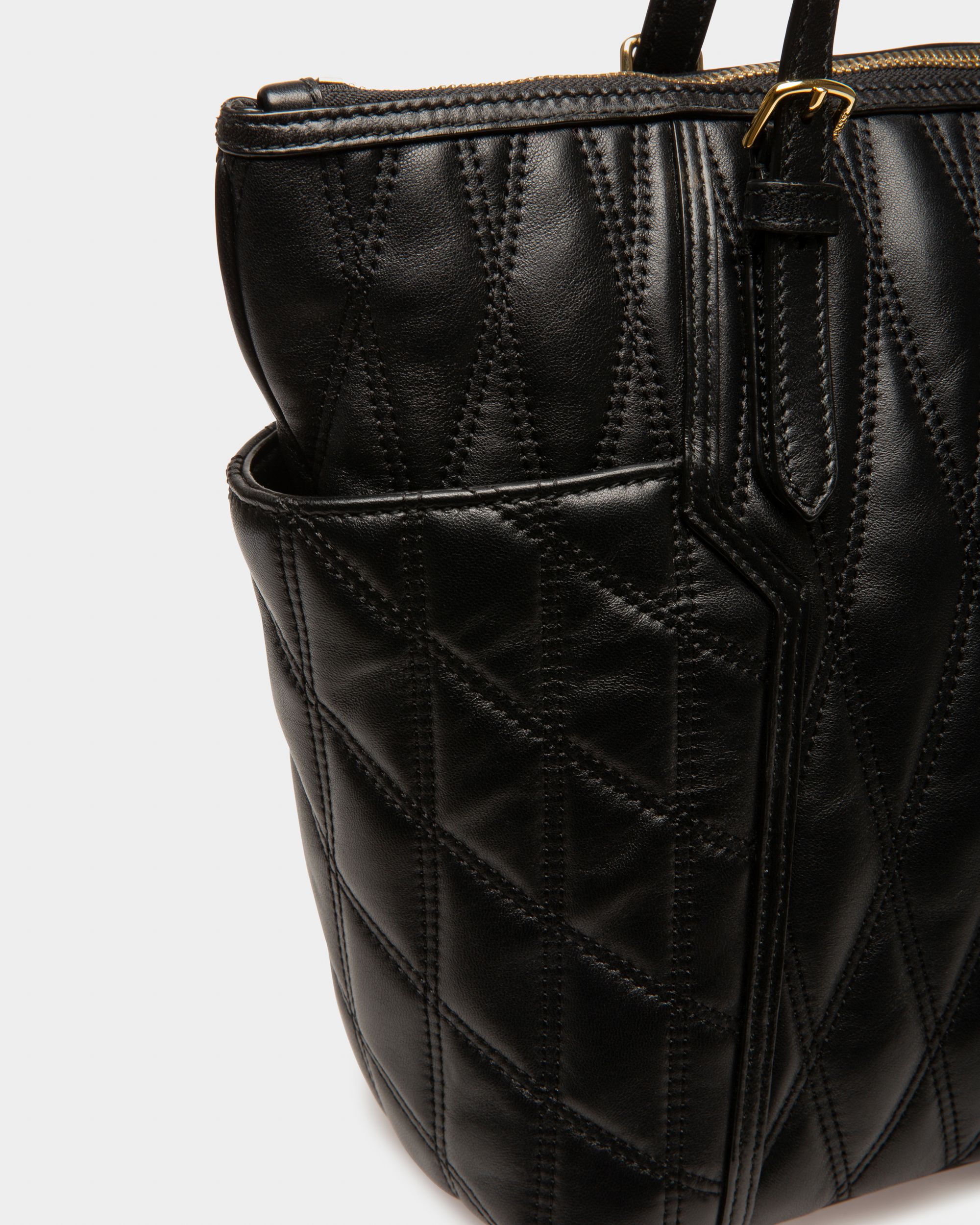 Damirah Bolso Tote En Piel De Color Negro - Mujer - Bally - 04