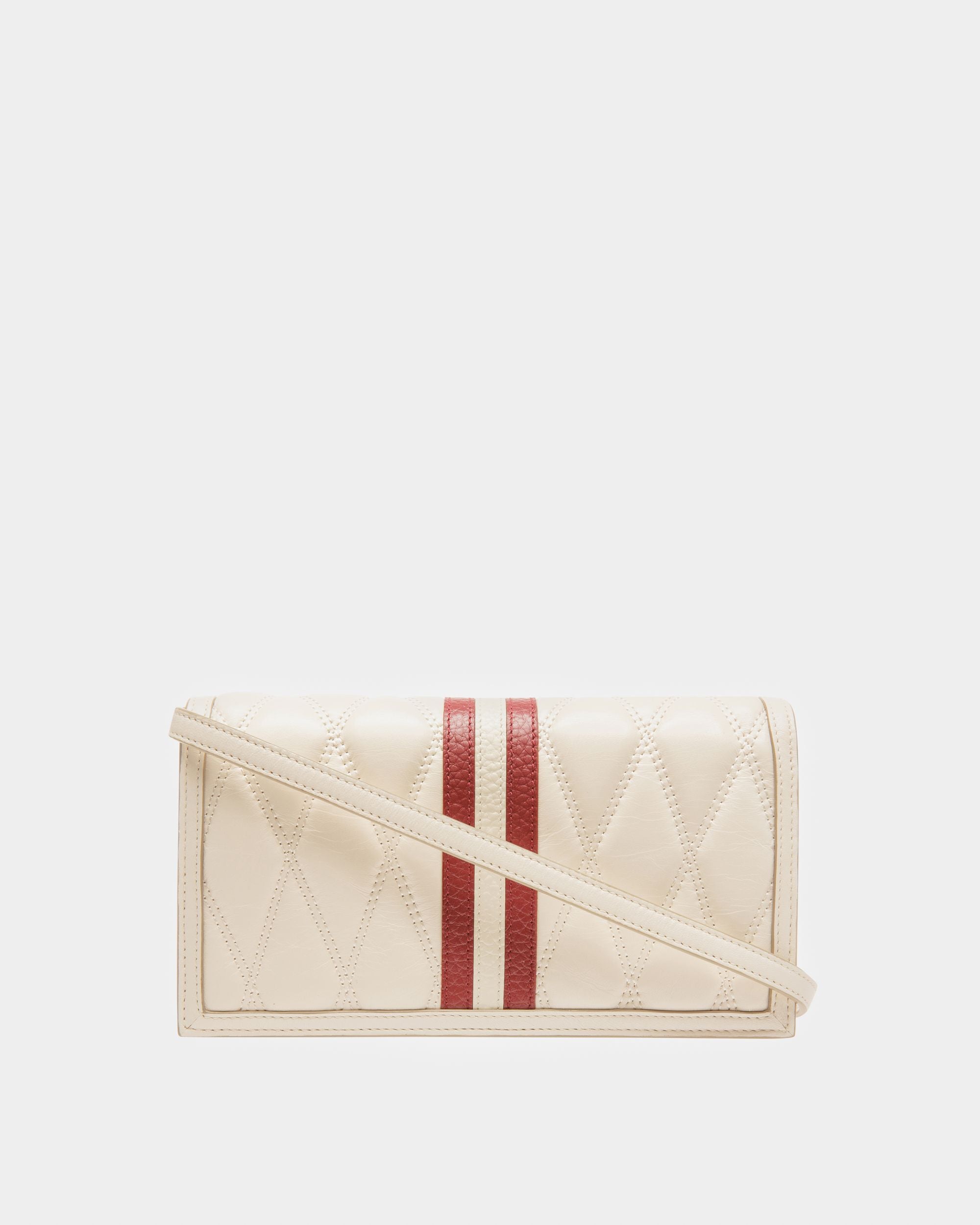 Dafford Phone Wallet In Bone Leather - Women's - Bally - 02