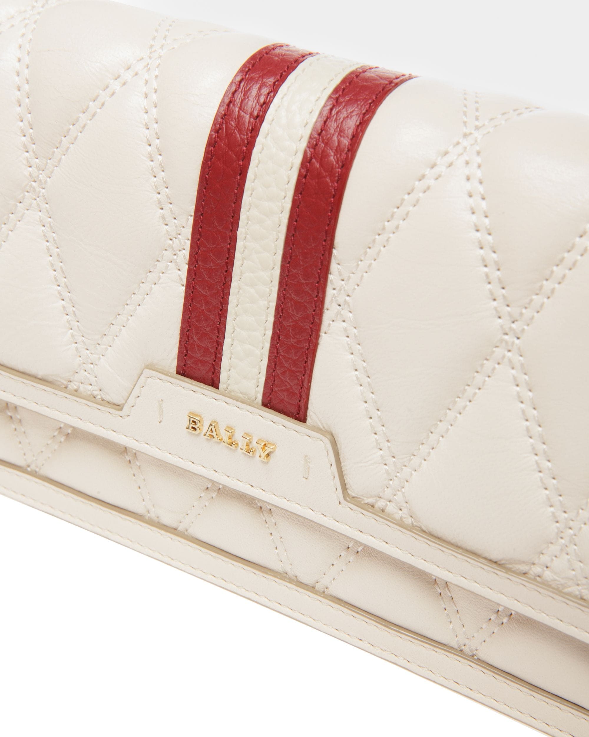 Dafford Phone Wallet In Bone Leather - Women's - Bally - 04