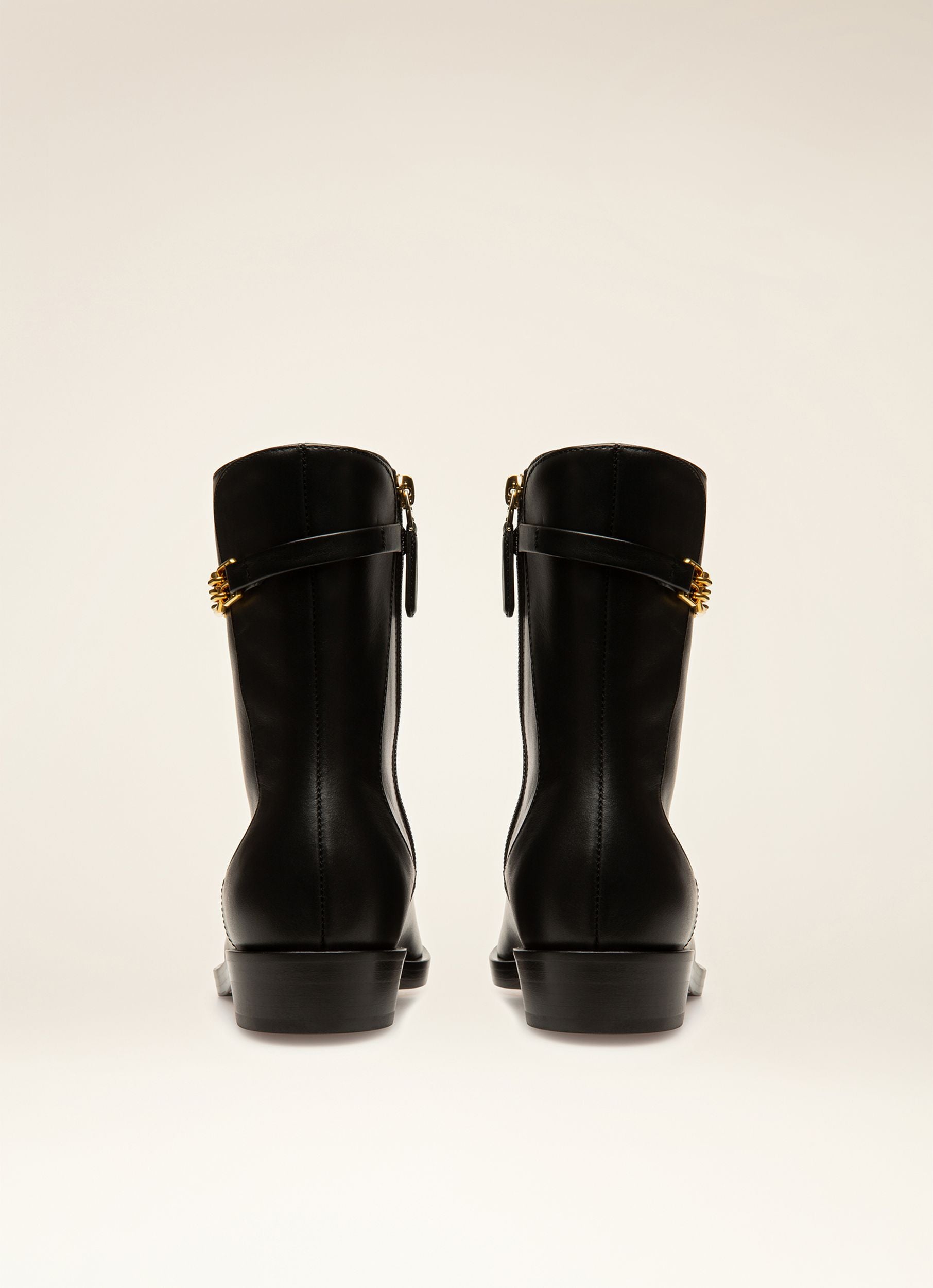 Darcie Booties In Black Leather - Women's - Bally - 03