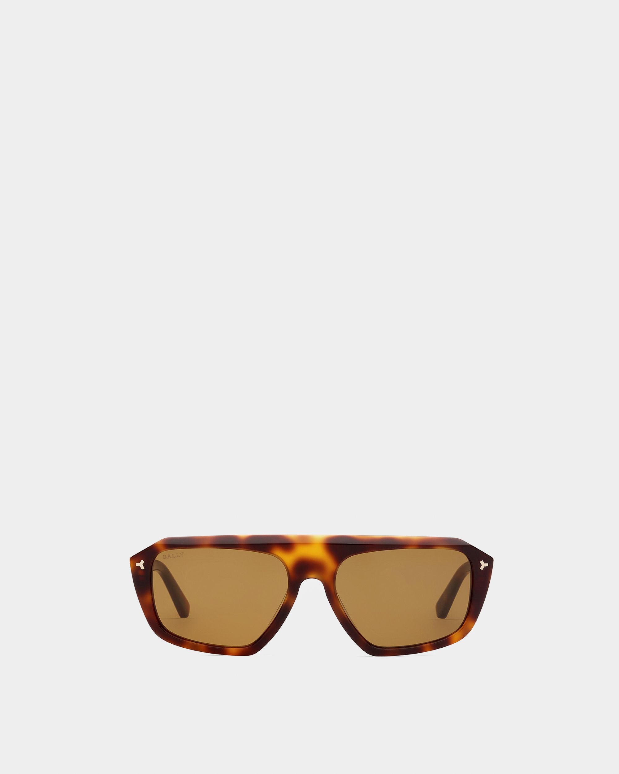 Gafas De Sol Roy De Acetato Carey Y Lentes Marrones - Hombre - Bally - 01