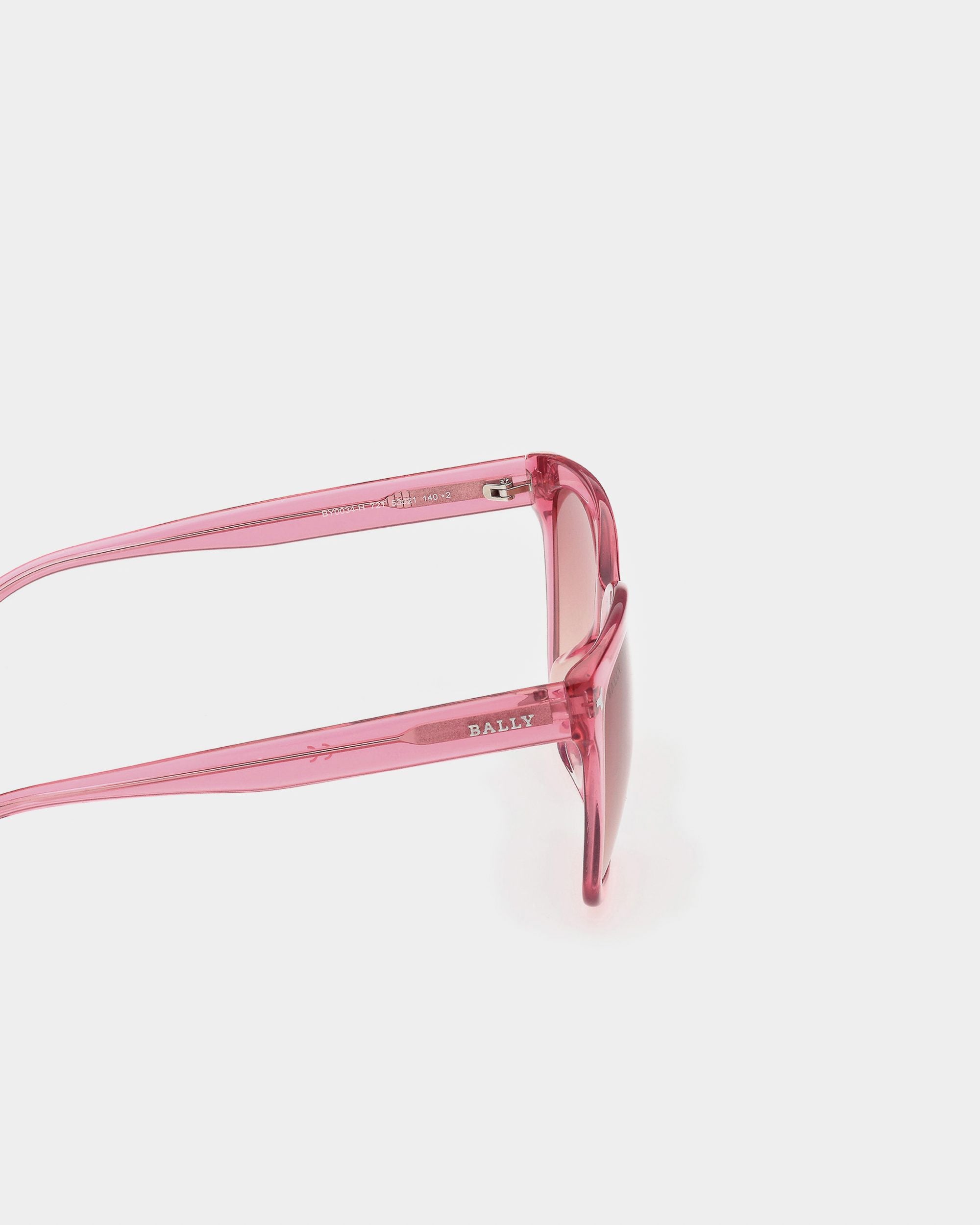 Gafas De Sol Elsa De Acetato Rosa Con Lentes En Dégradé - Mujer - Bally - 02
