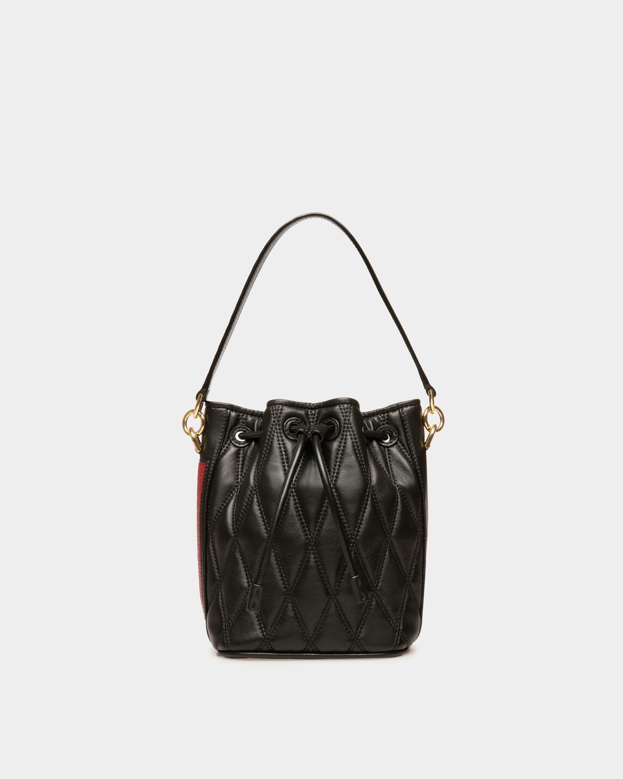 Donae Leather Bucket Bag In Black - Women's - Bally - 01
