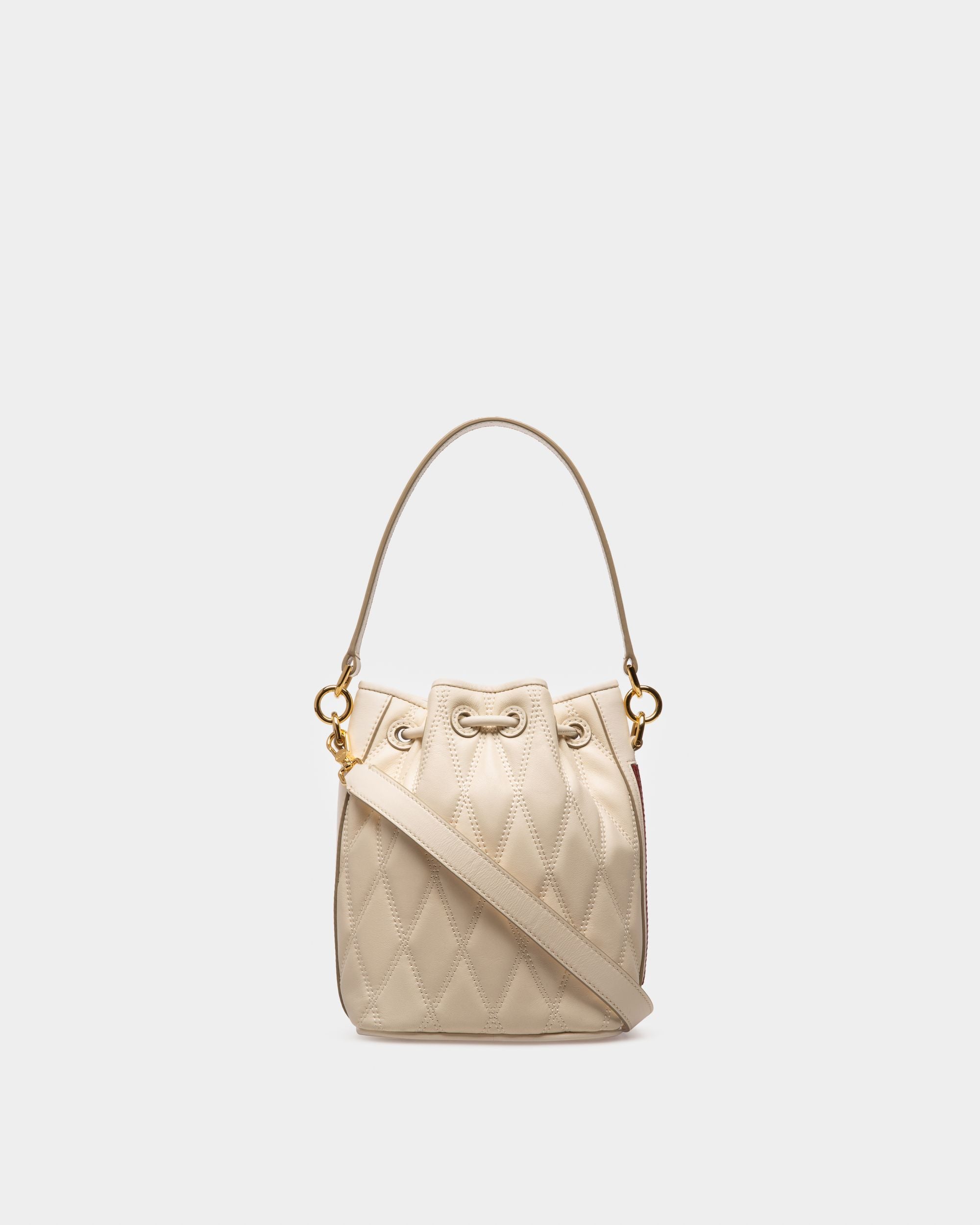 Donae Bolso Cubo De Piel Color Hueso - Mujer - Bally - 02