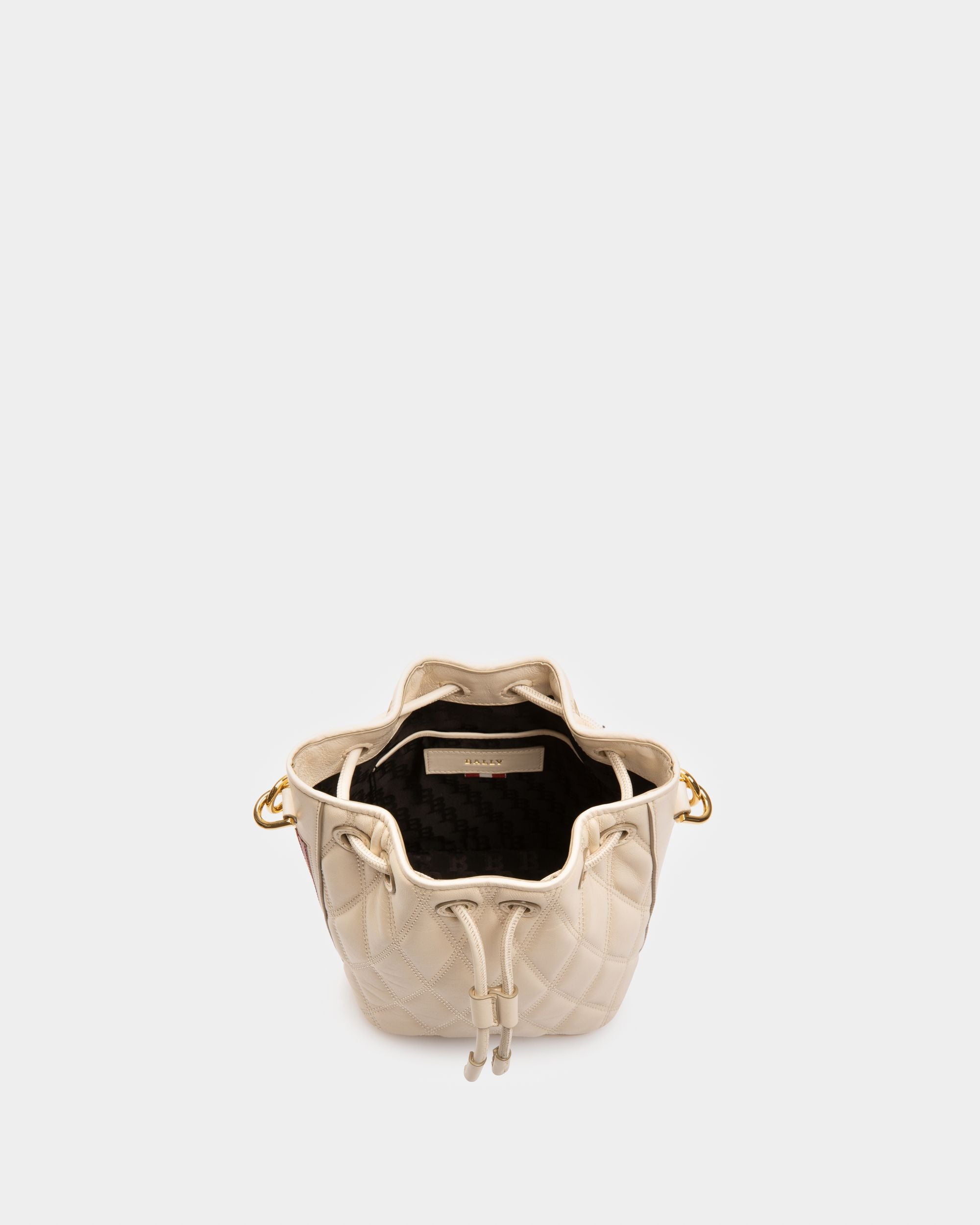 Donae Bolso Cubo De Piel Color Hueso - Mujer - Bally - 03
