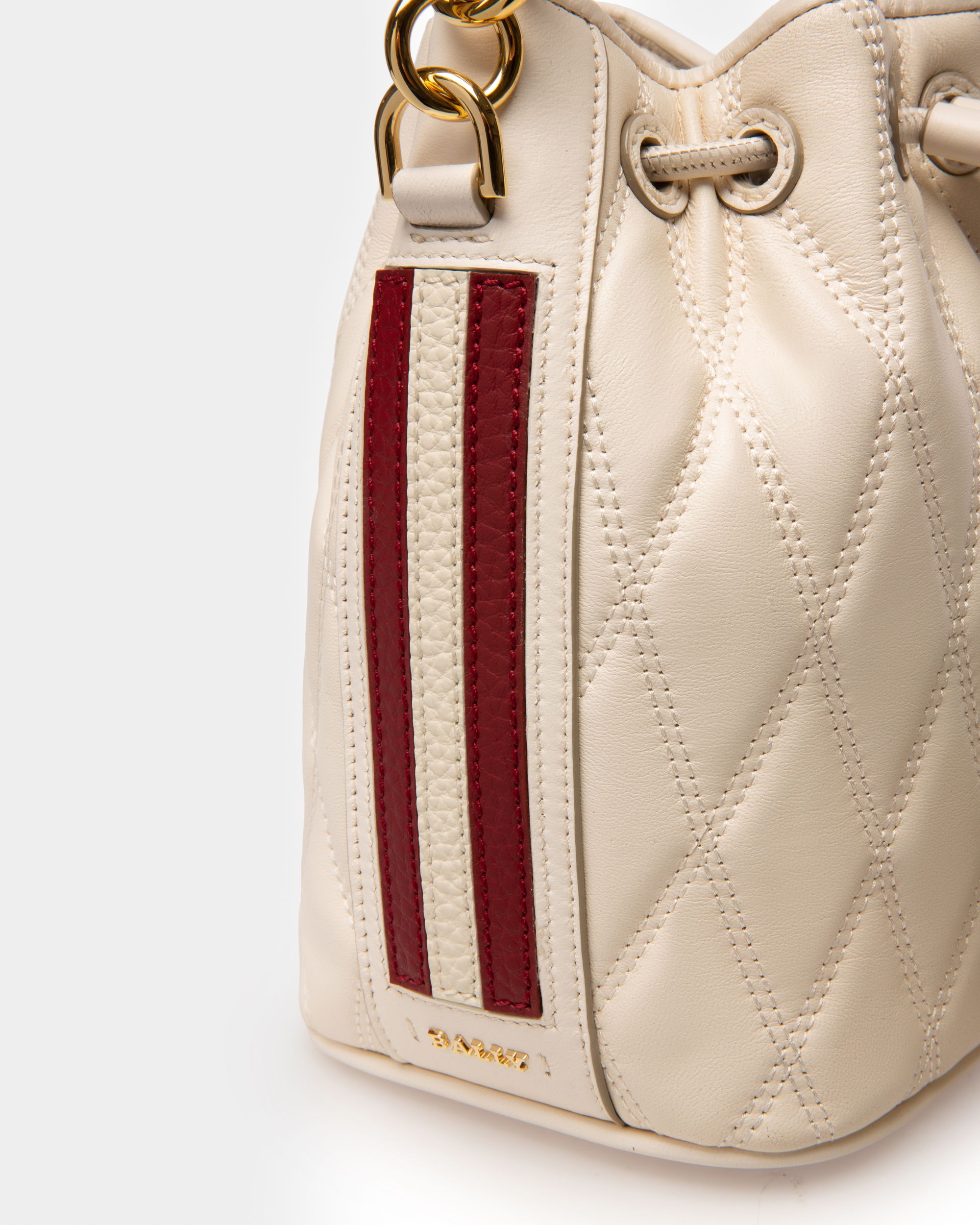 Donae Bolso Cubo De Piel Color Hueso - Mujer - Bally - 04
