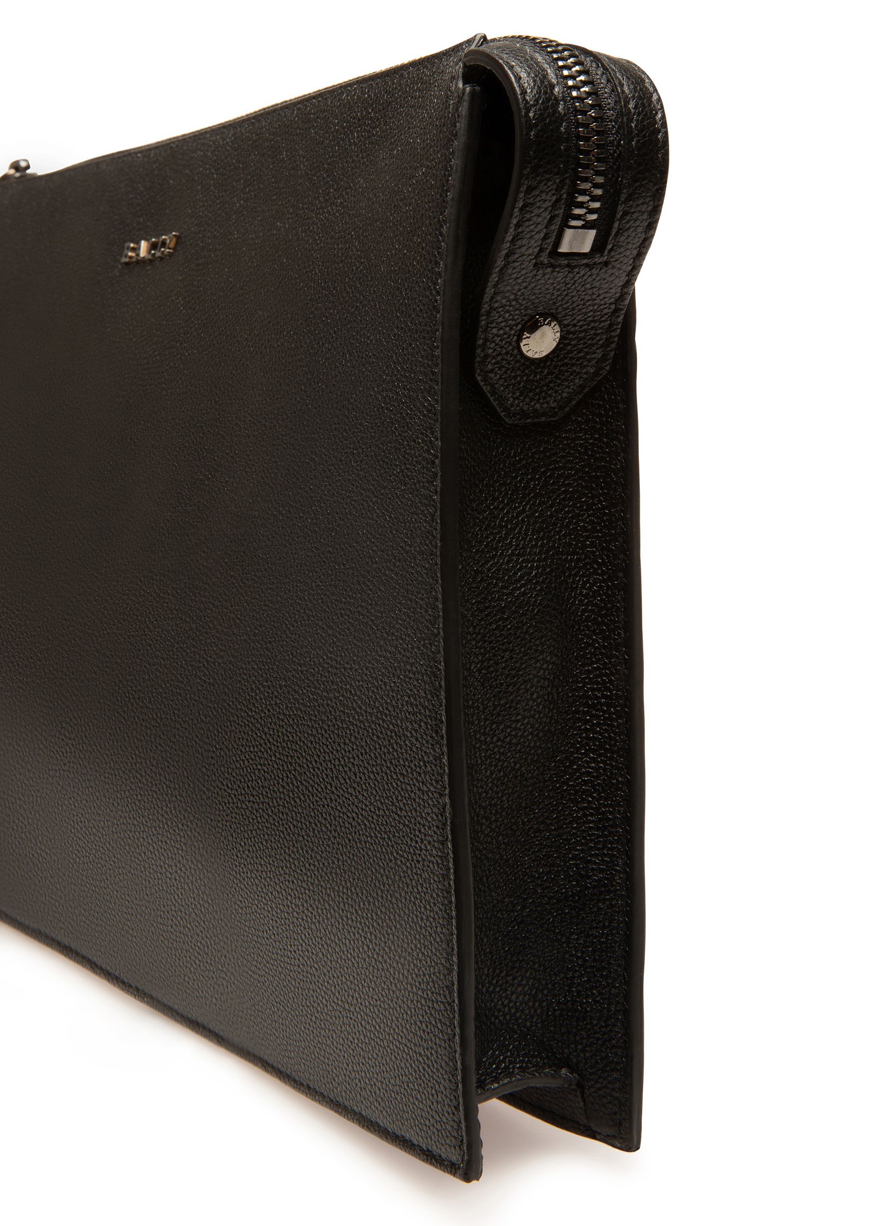 Eming Cartera De Mano De Piel En Negro - Hombre - Bally - 03
