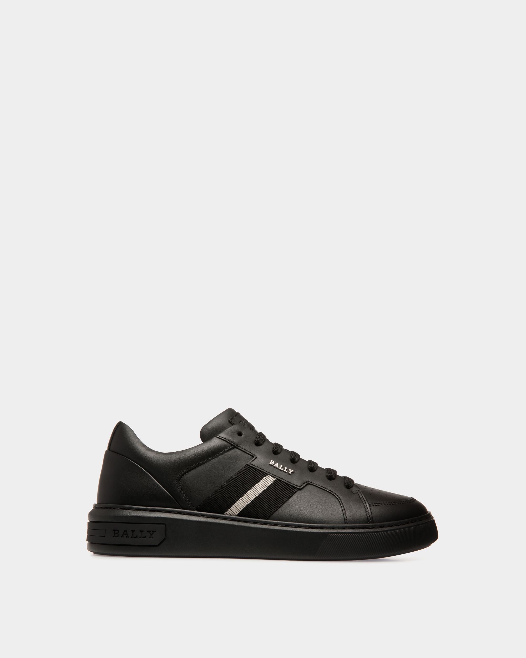 Moony Zapatillas De Piel En Negro - Hombre - Bally - 01