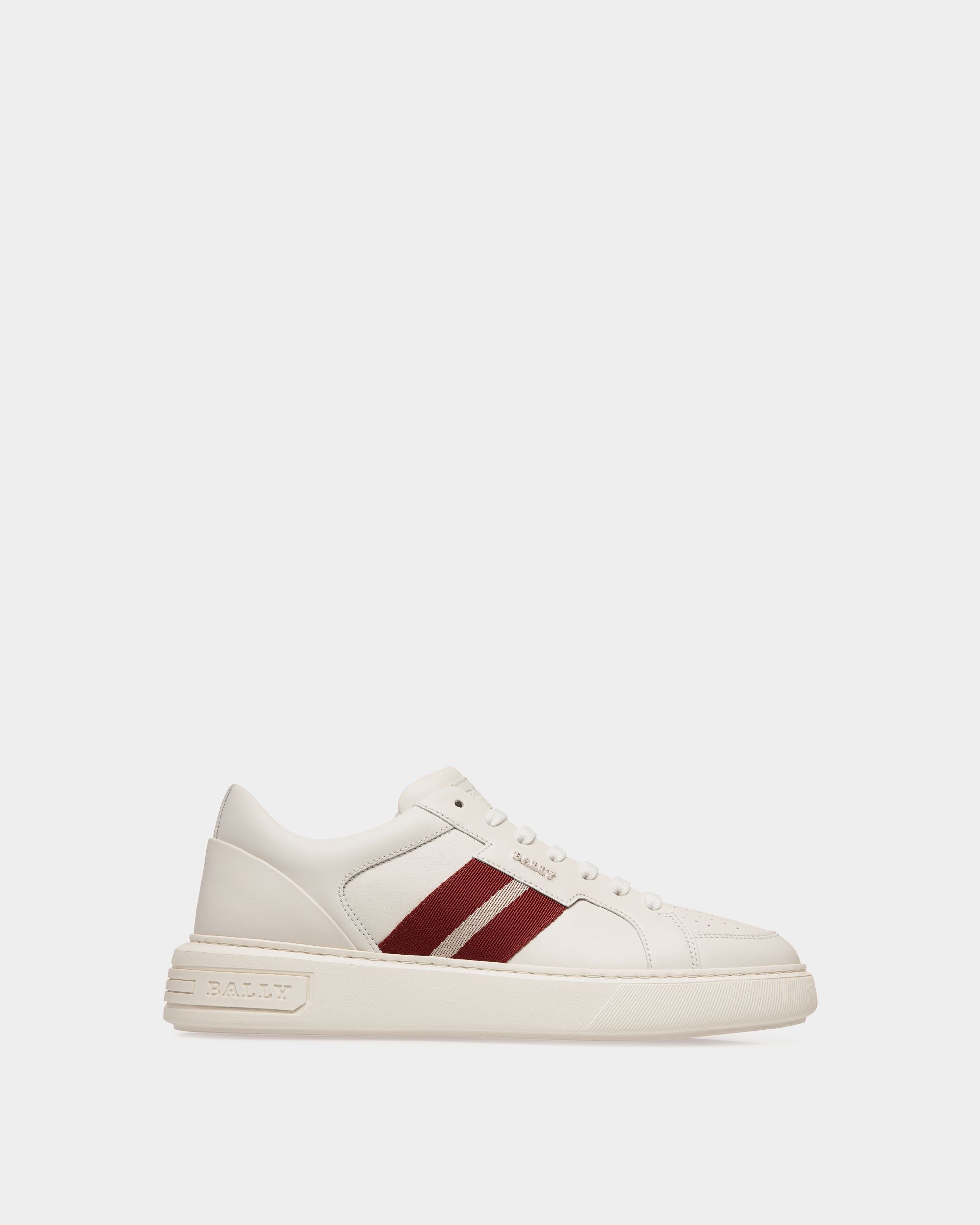 Moony Zapatillas De Piel En Blanco - Hombre - Bally - 01
