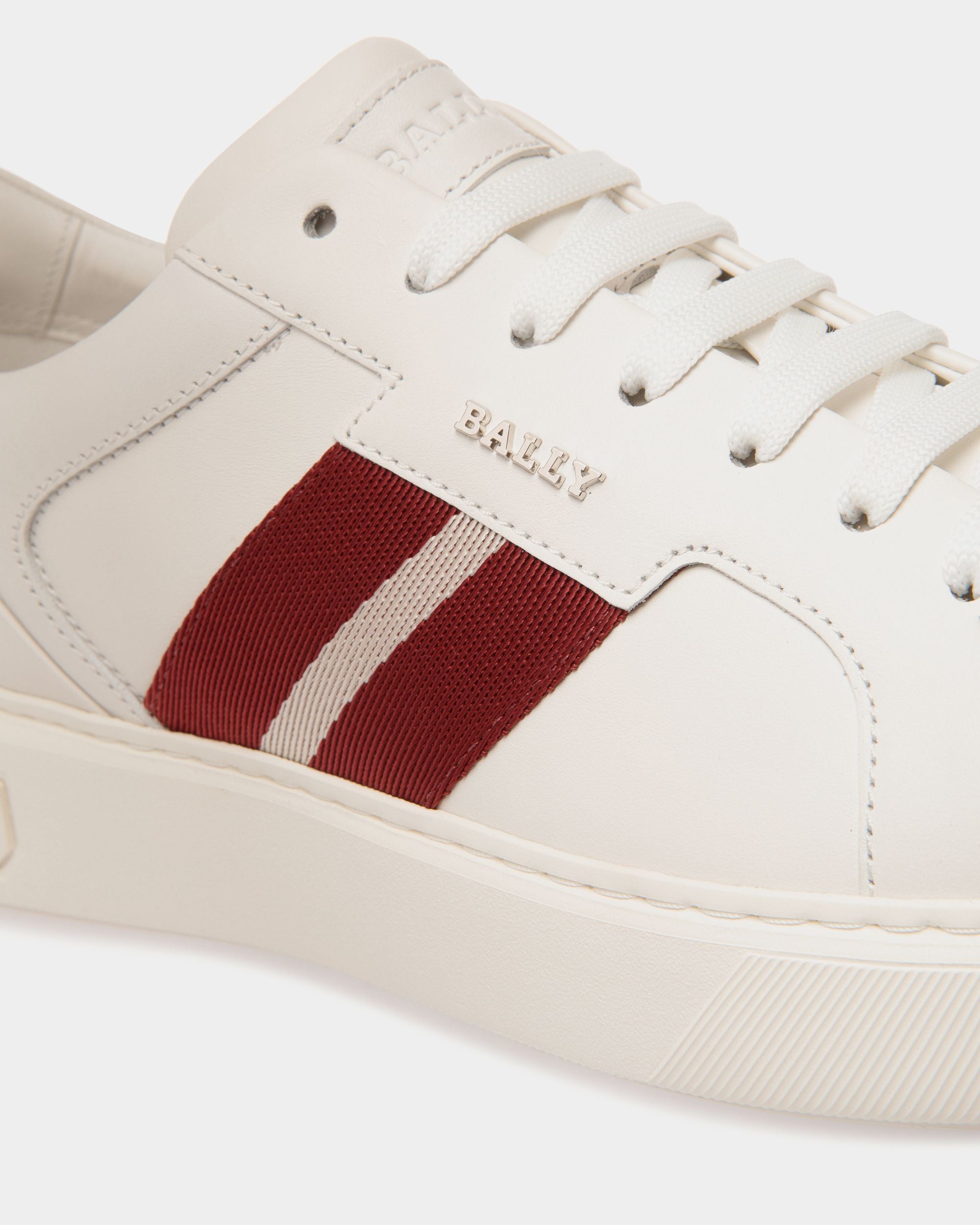 Moony Zapatillas De Piel En Blanco - Hombre - Bally - 05