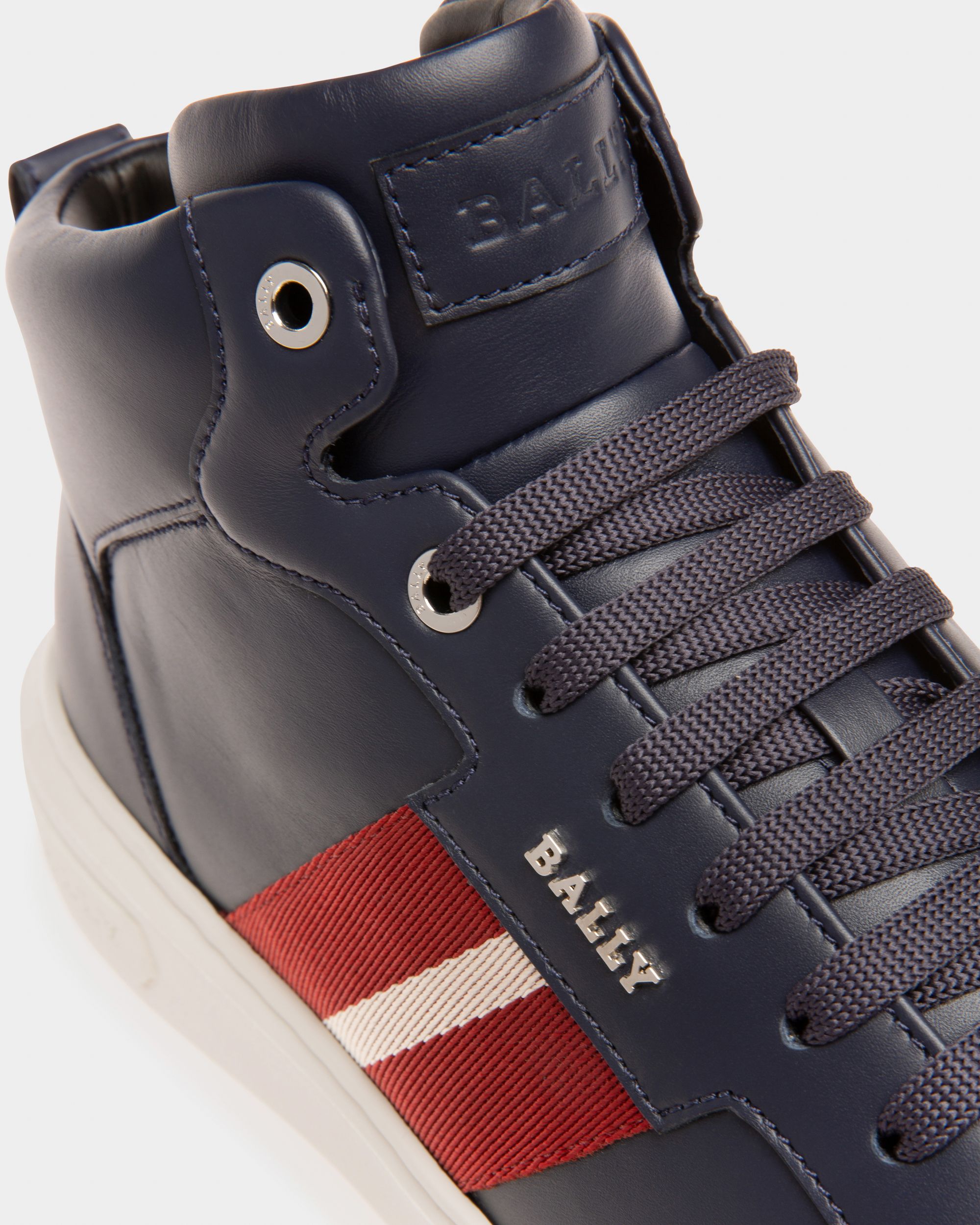 Zapatilla Myles De Piel Color Tinta - Hombre - Bally - 05