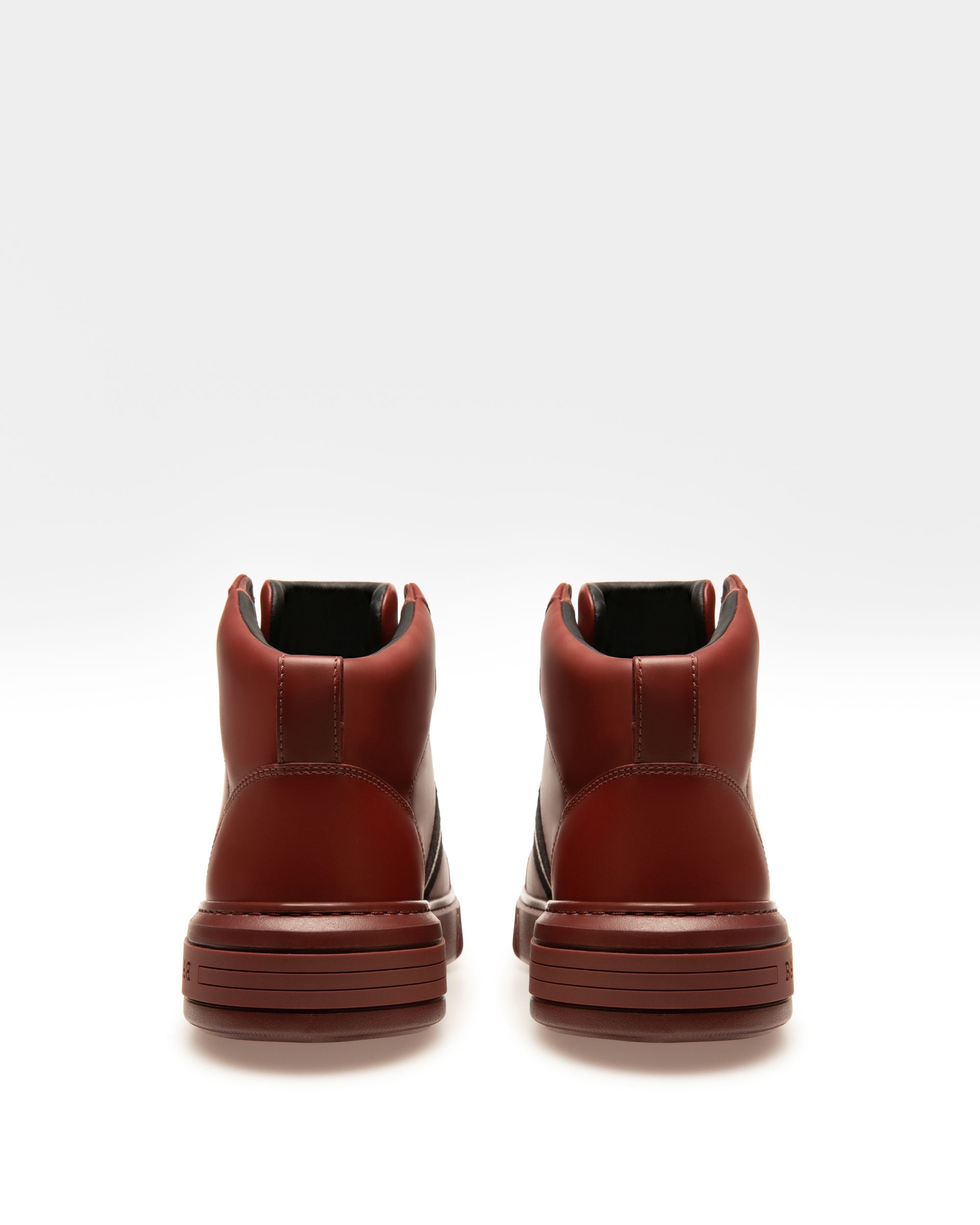 Myles Zapatillas Deportivas En Cuero De Color Rojo Heritage - Hombre - Bally - 03