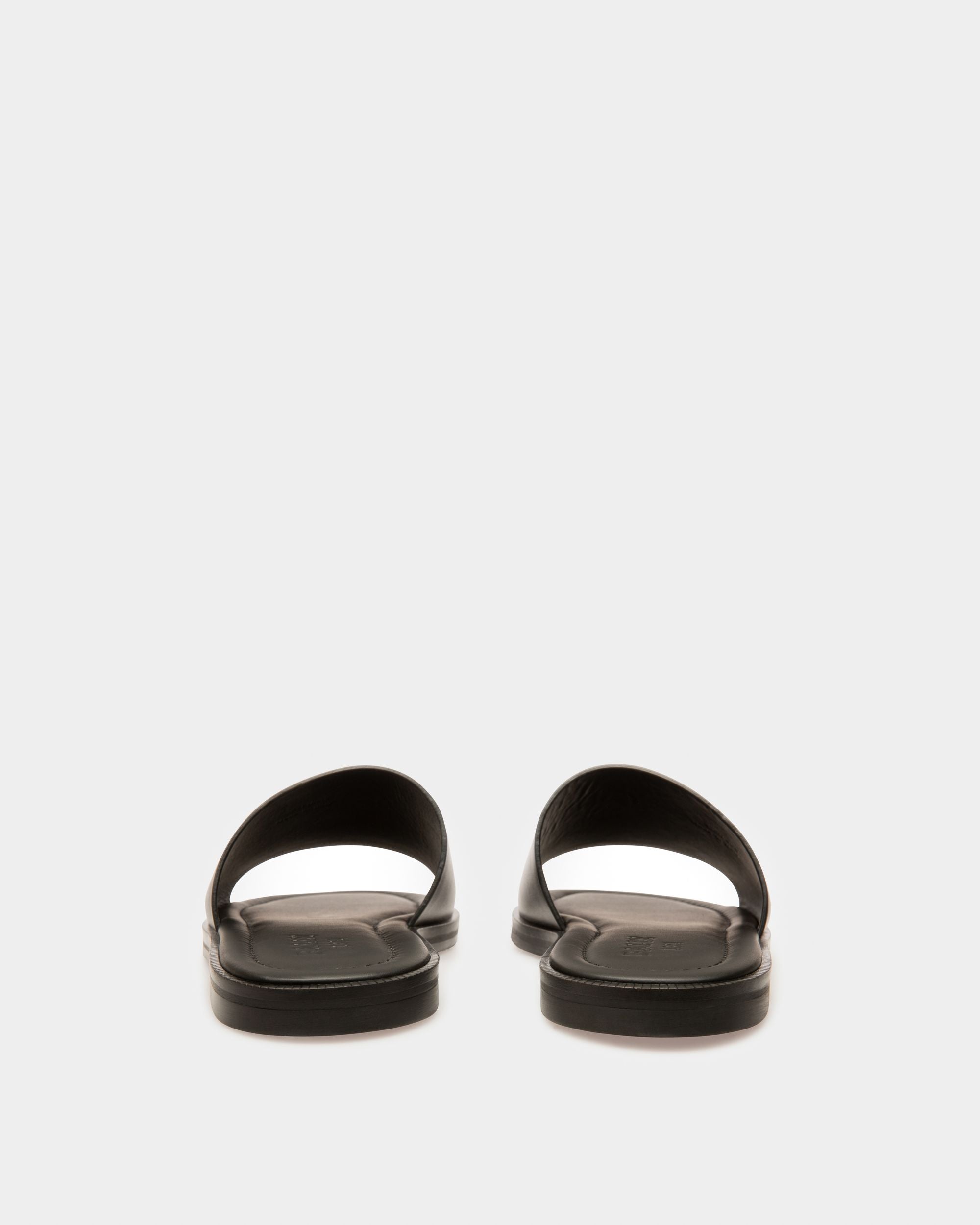 Jammer Leather Sandals In Black - Men's - Bally - 03