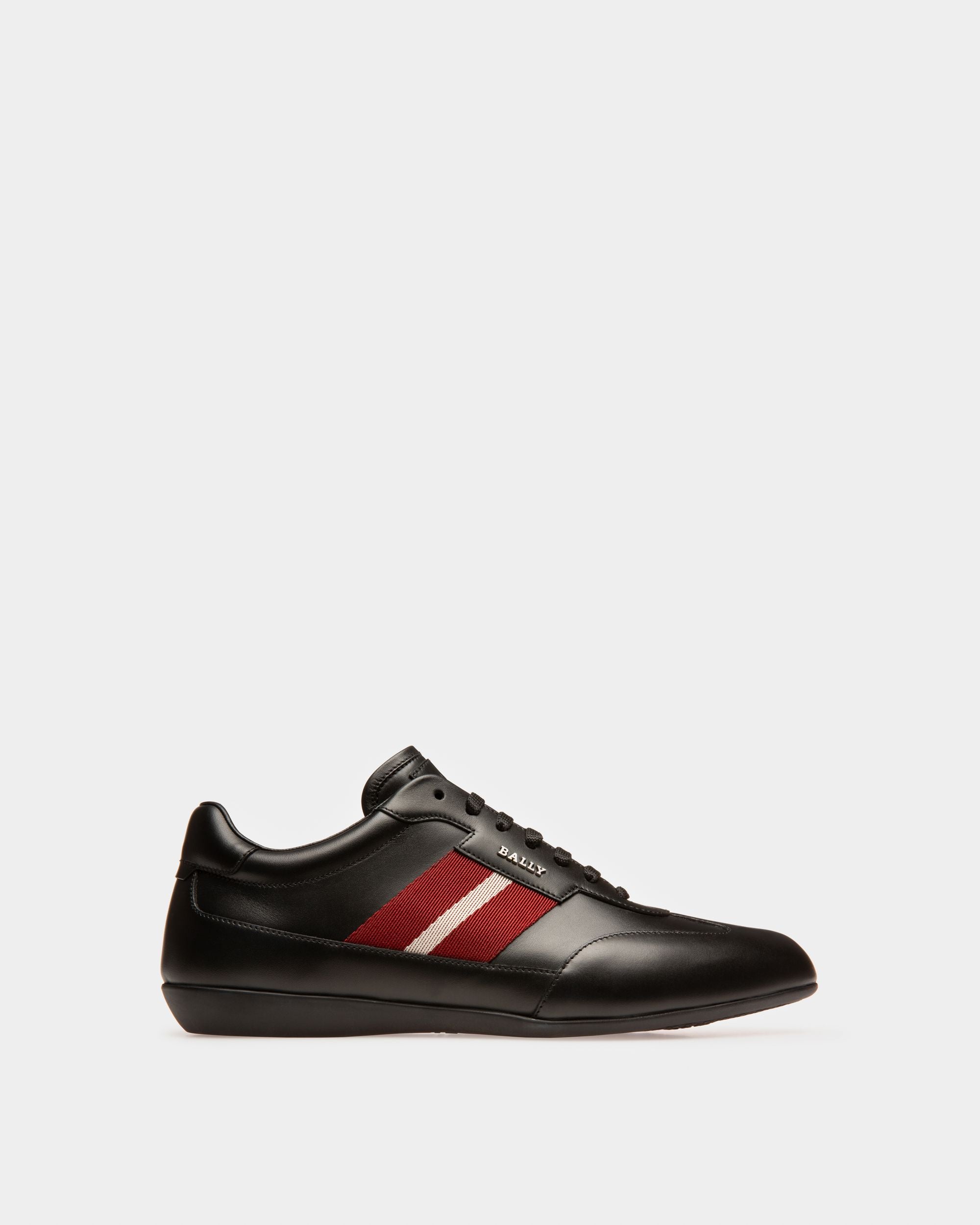 Haldin Leather Sneakers In Black - Men's - Bally - 01