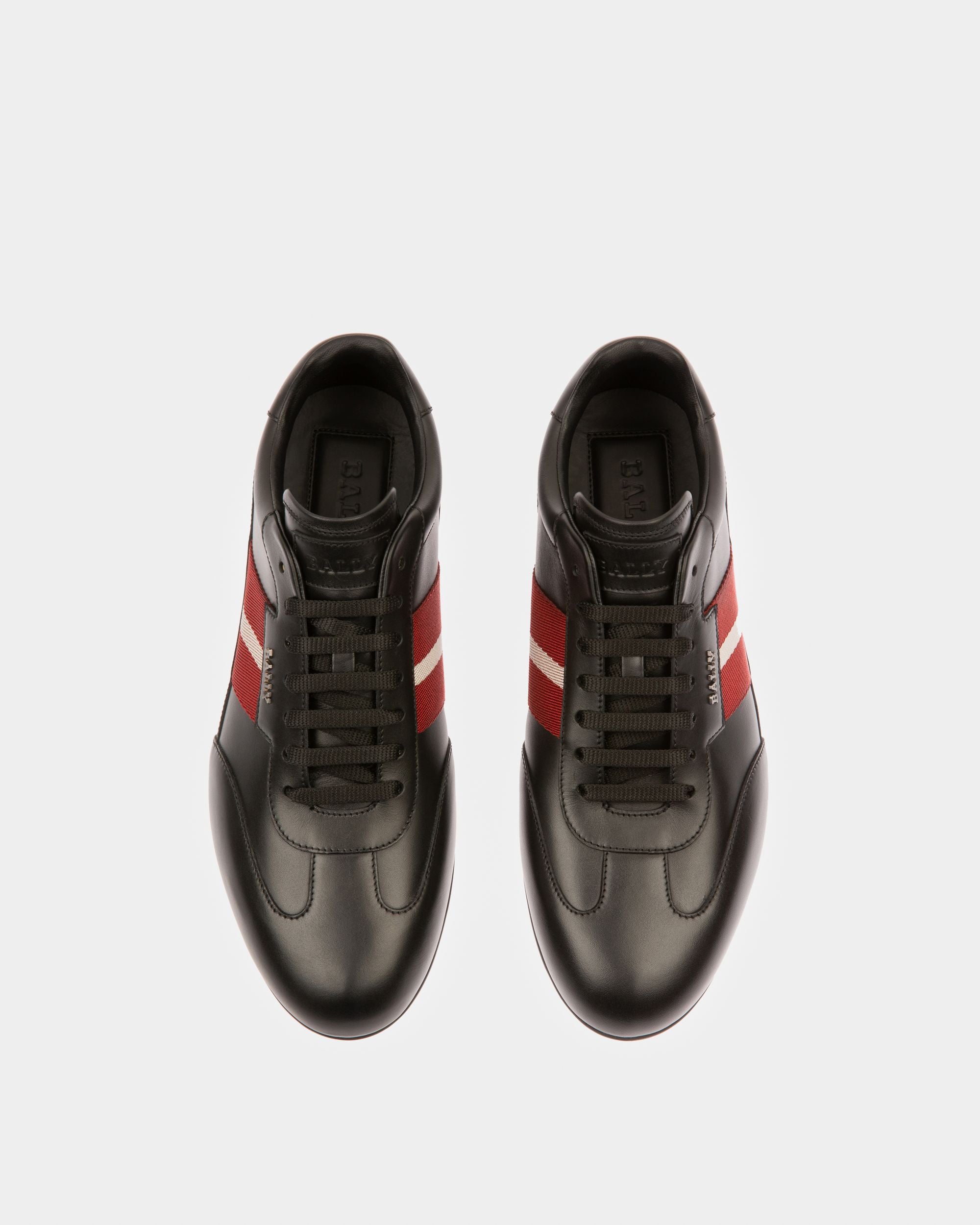 Haldin Leather Sneakers In Black - Men's - Bally - 02