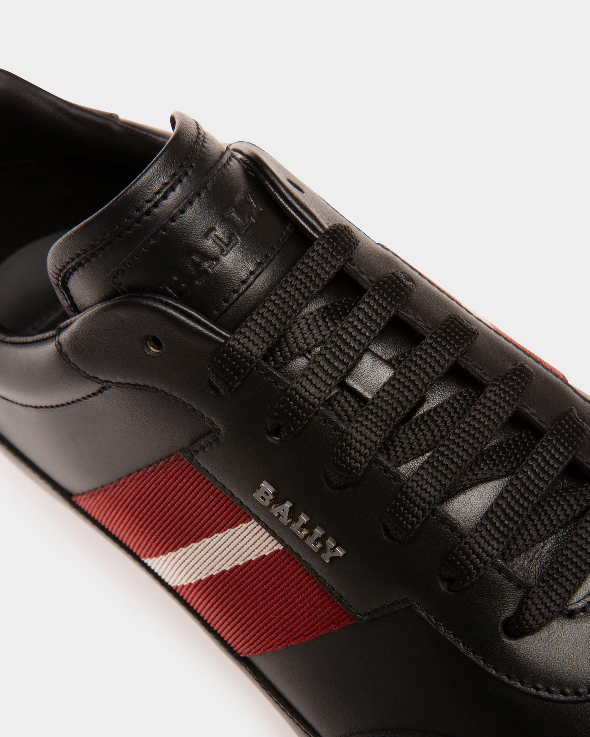 Haldin Leather Sneakers In Black - Men's - Bally - 05
