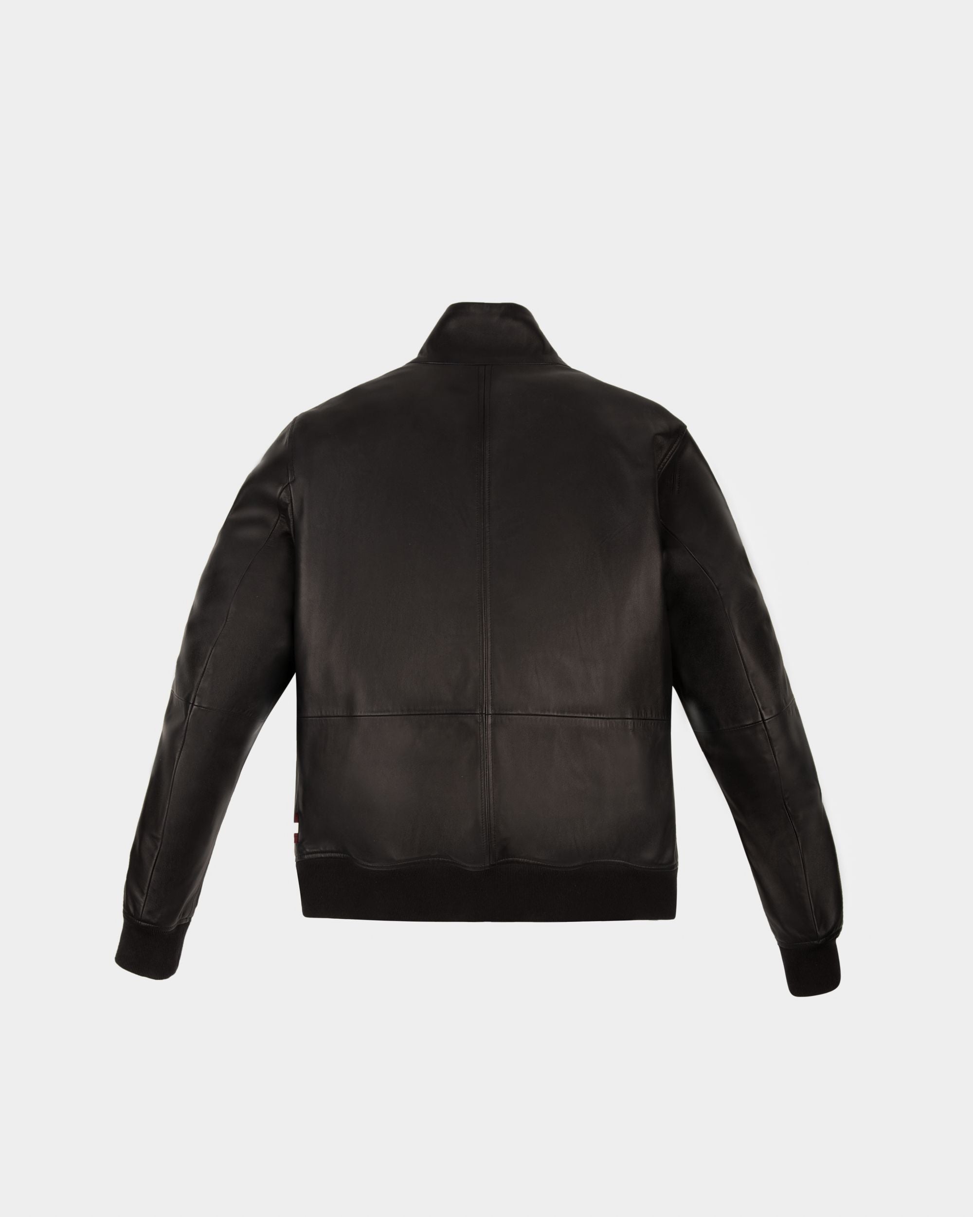 Chaqueta Bómber Prenda De Abrigo En Piel De Color Negro - Hombre - Bally - 02