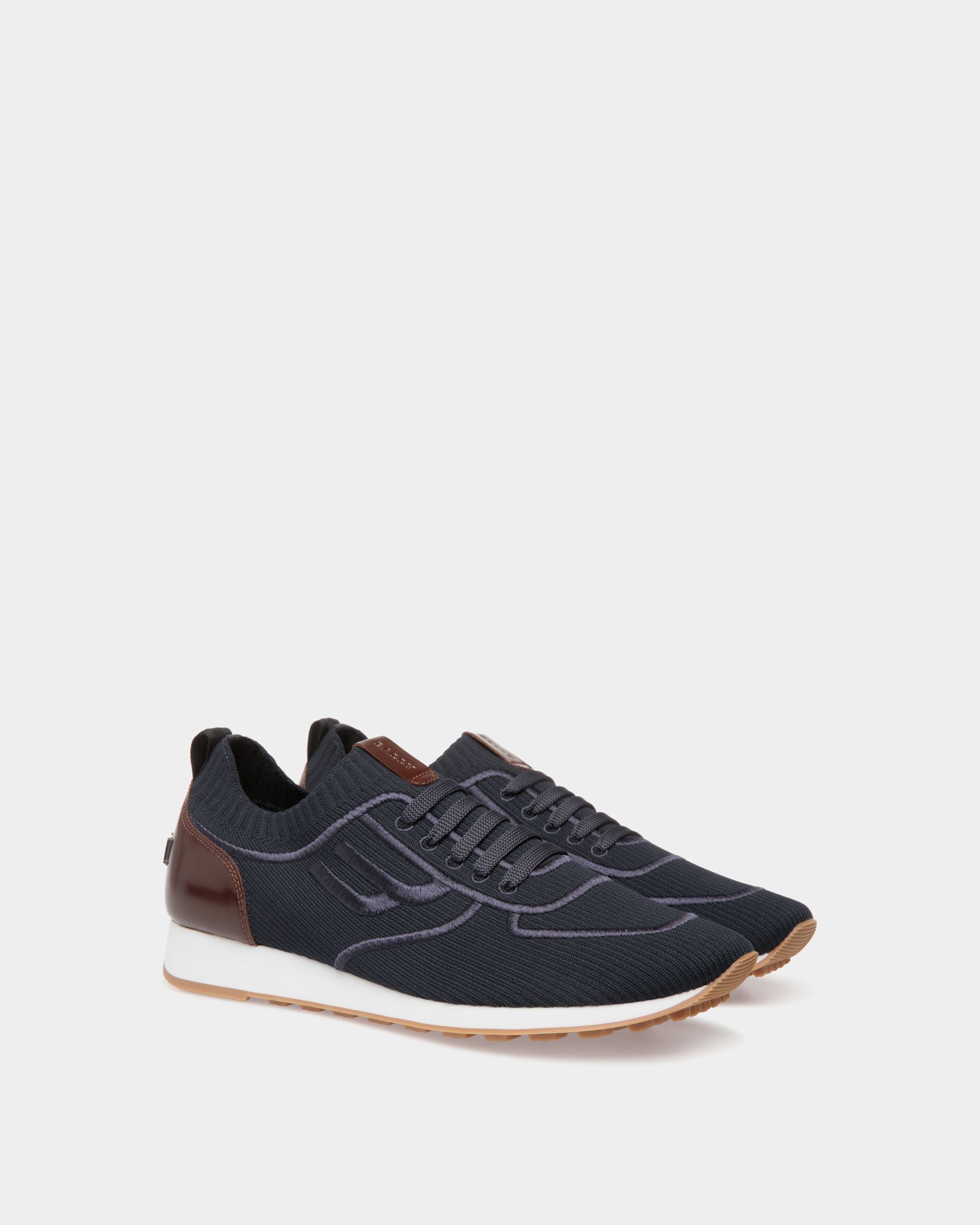 Galaxy Sneaker In Blue Mix Polyester - Men's - Bally - 02