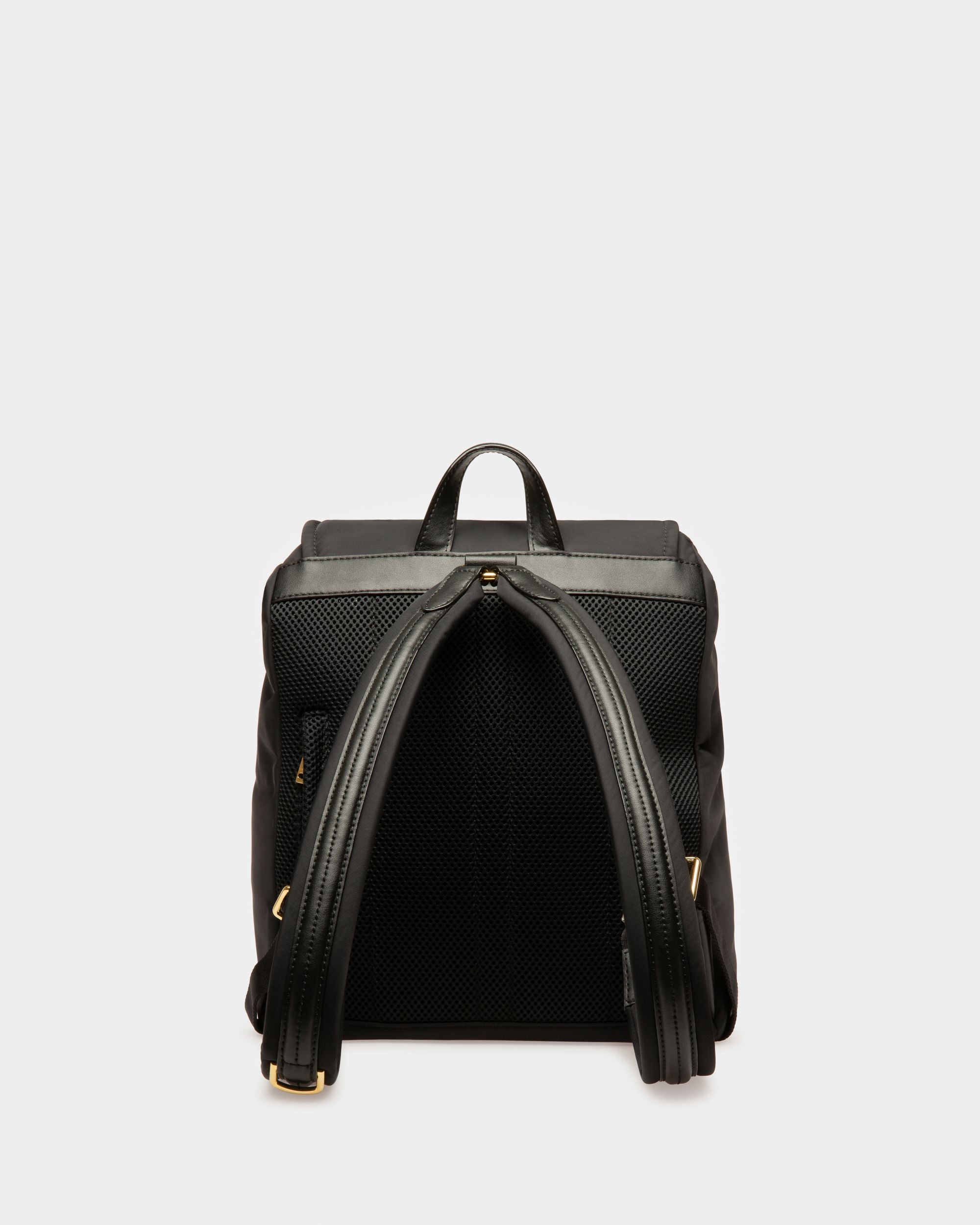 Elza Recycled Nylon Backpack In Black - Women's - Bally - 02