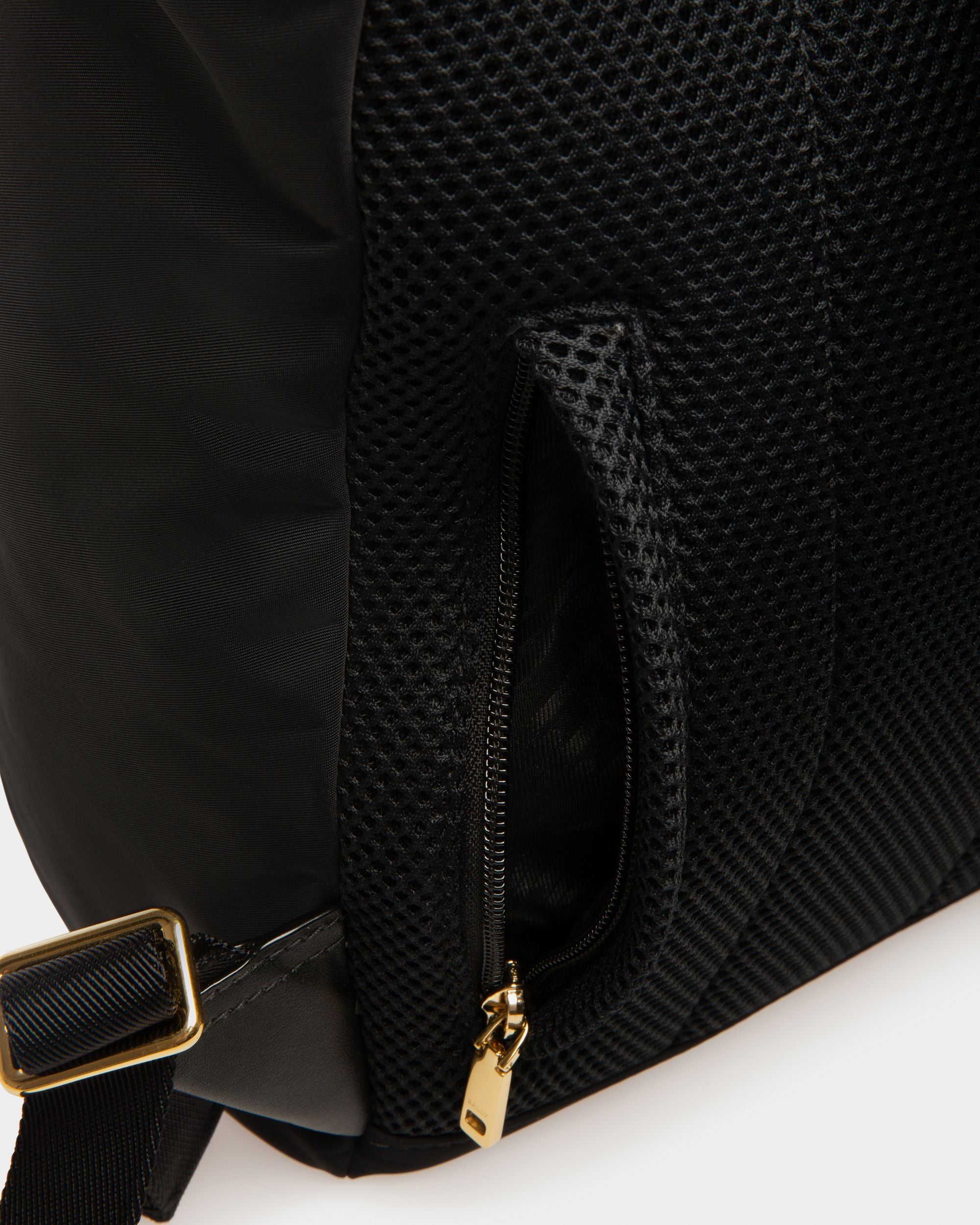 Elza Recycled Nylon Backpack In Black - Women's - Bally - 04