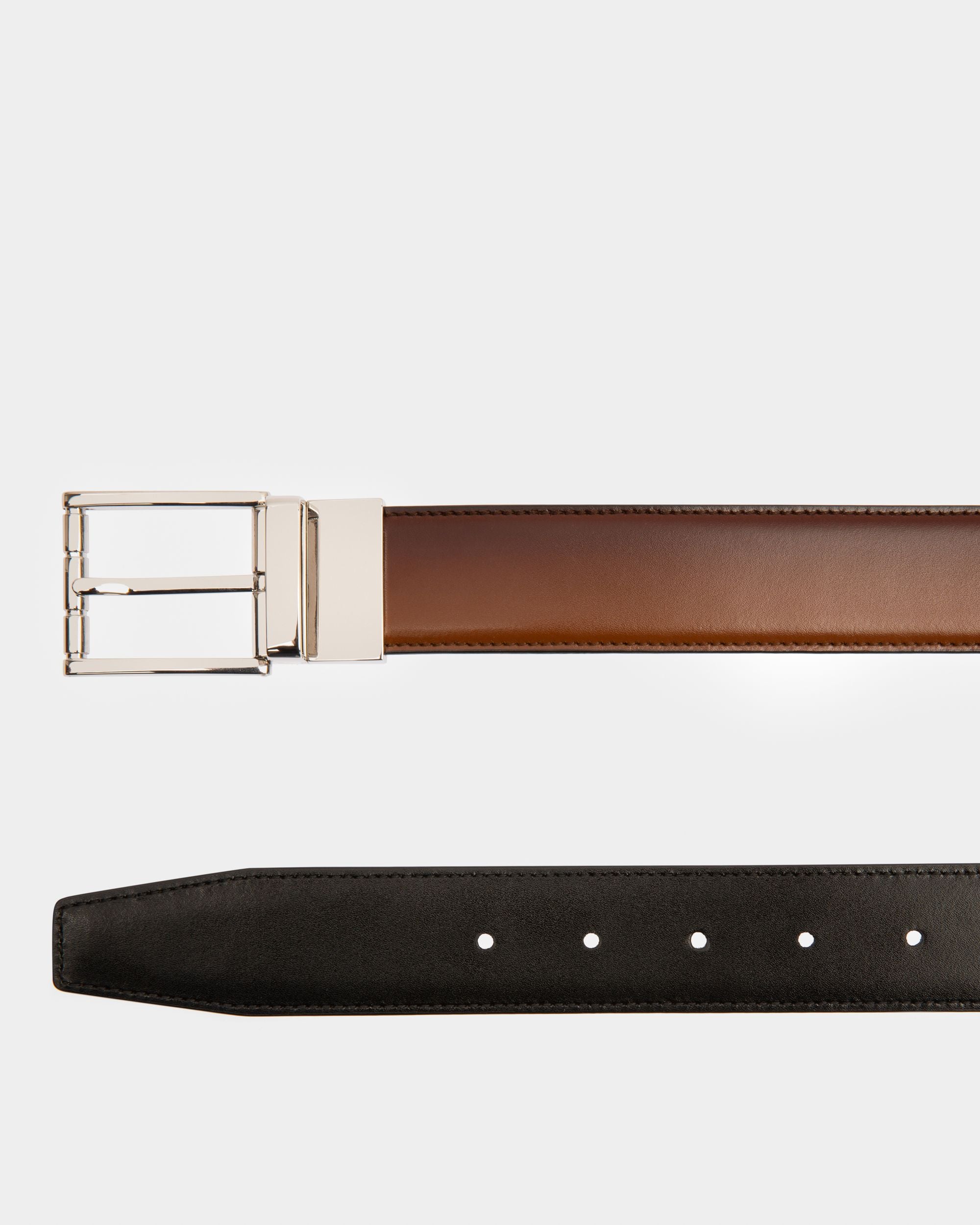 Astor Cinturón De Piel De 35 Mm En Marrón - Hombre - Bally - 02