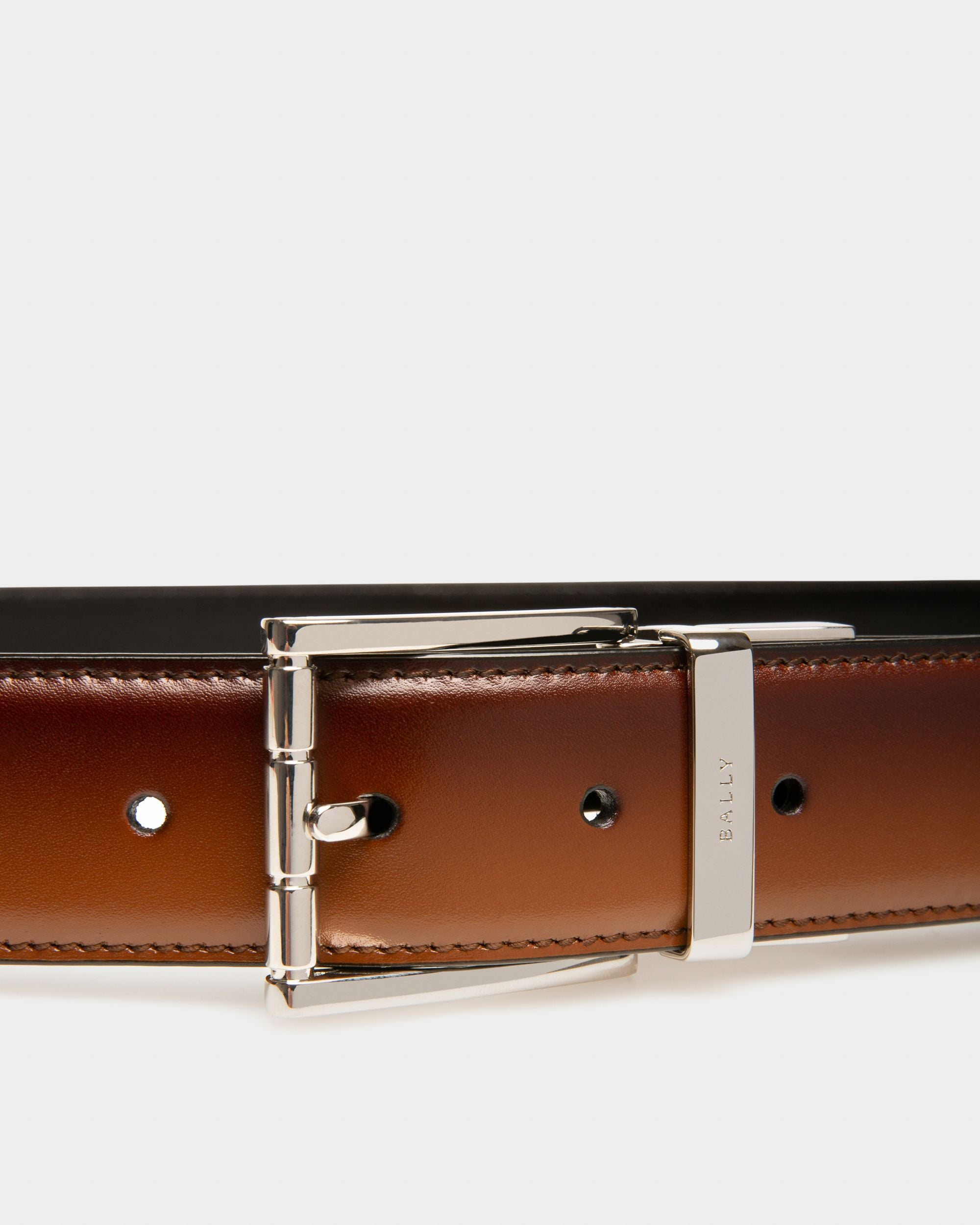 Astor Cinturón De Piel De 35 Mm En Marrón - Hombre - Bally - 03
