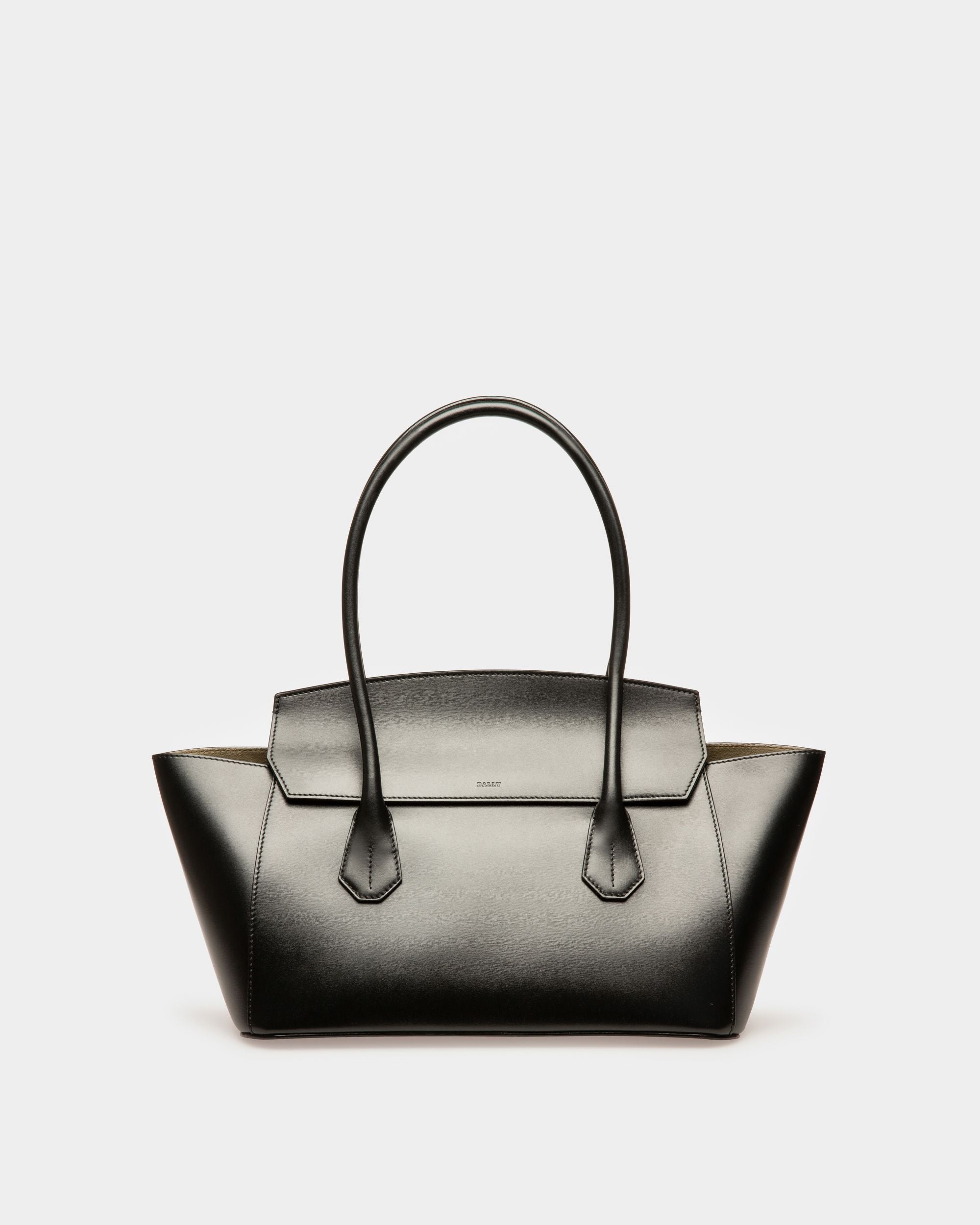 Sandah Bolso De Mano En Piel De Color Negro - Mujer - Bally - 01