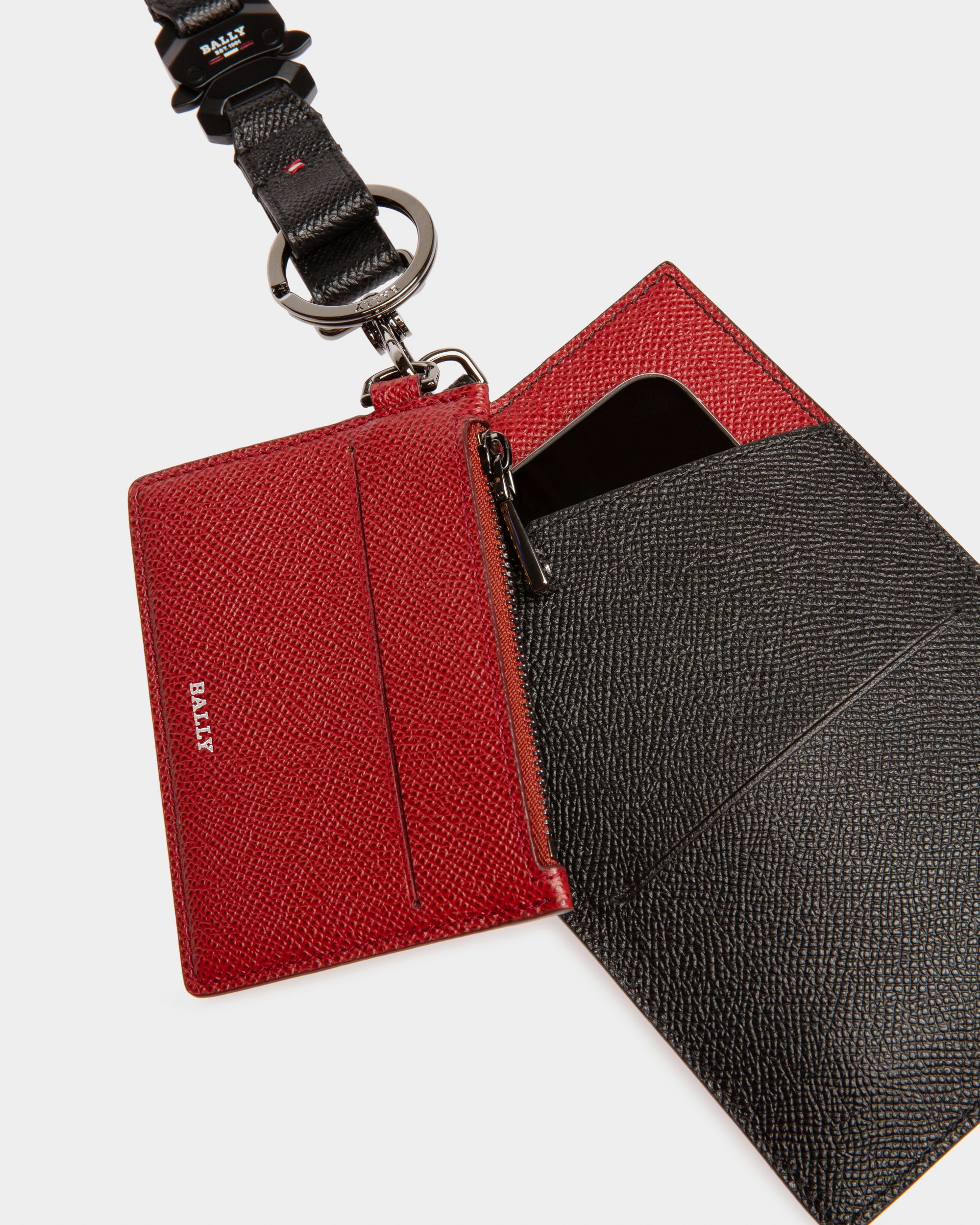 Braad Cartera Para El Móvil En Piel De Color Negro - Hombre - Bally - 03