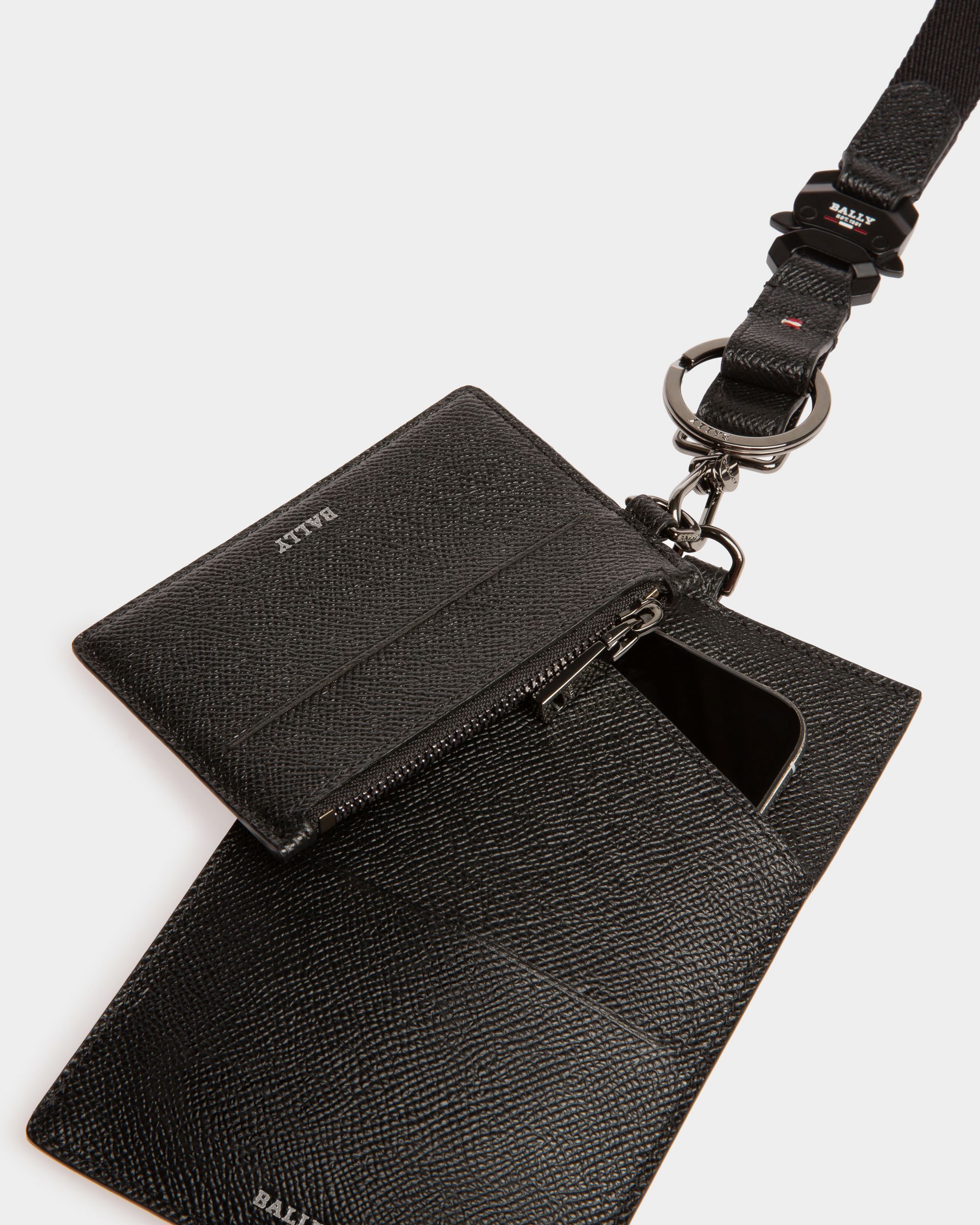 Braad Cartera Para El Móvil En Piel De Color Negro - Hombre - Bally - 03