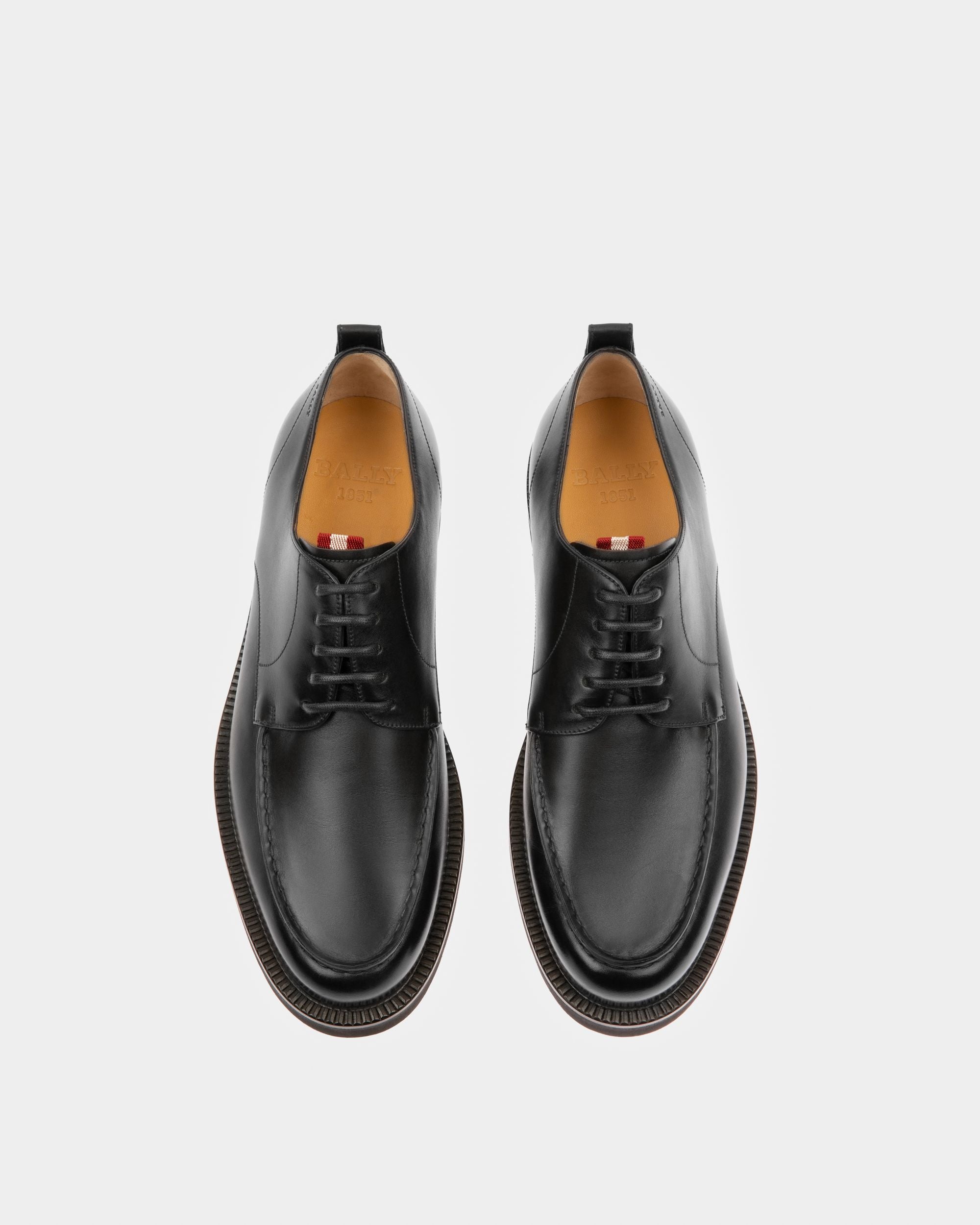 Norber Zapato Derby En Piel De Color Negro - Hombre - Bally - 02