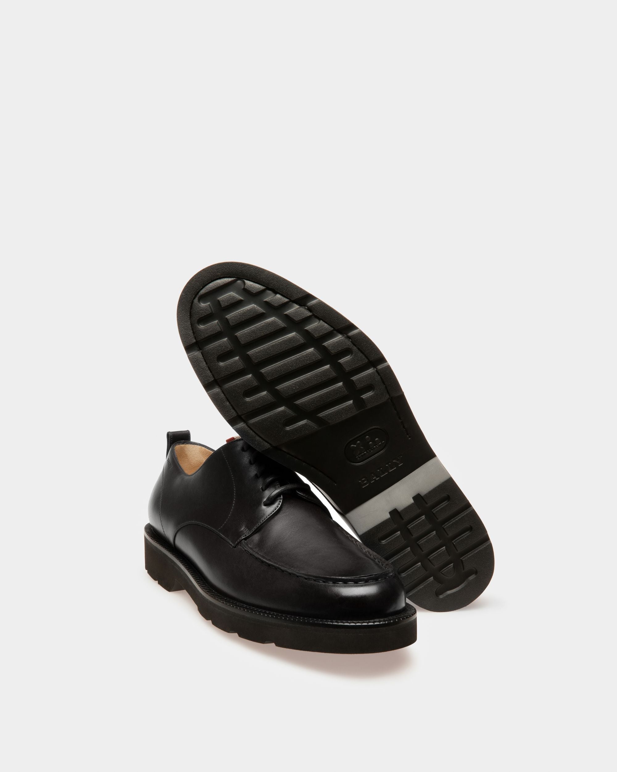 Norber Zapato Derby En Piel De Color Negro - Hombre - Bally - 04