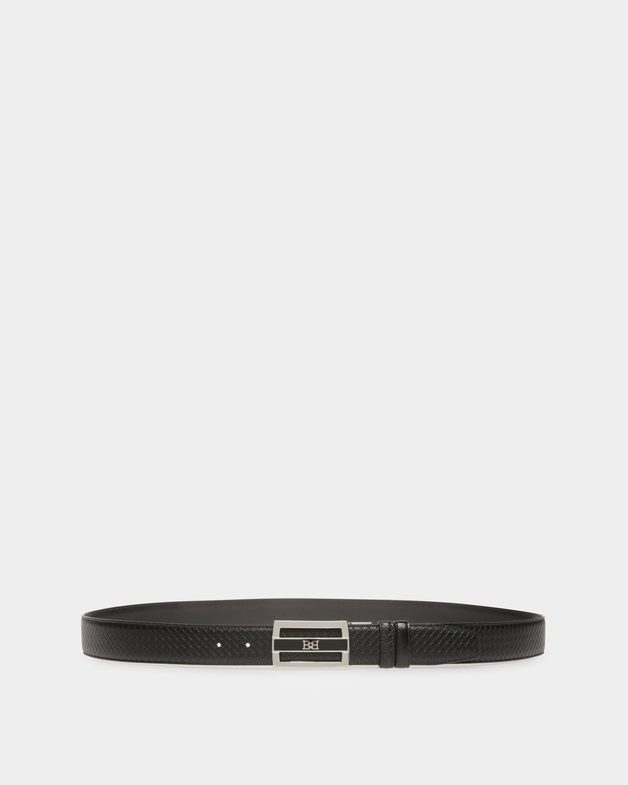 Owen Leather 35mm Belt In Black - Men's - Bally - 01