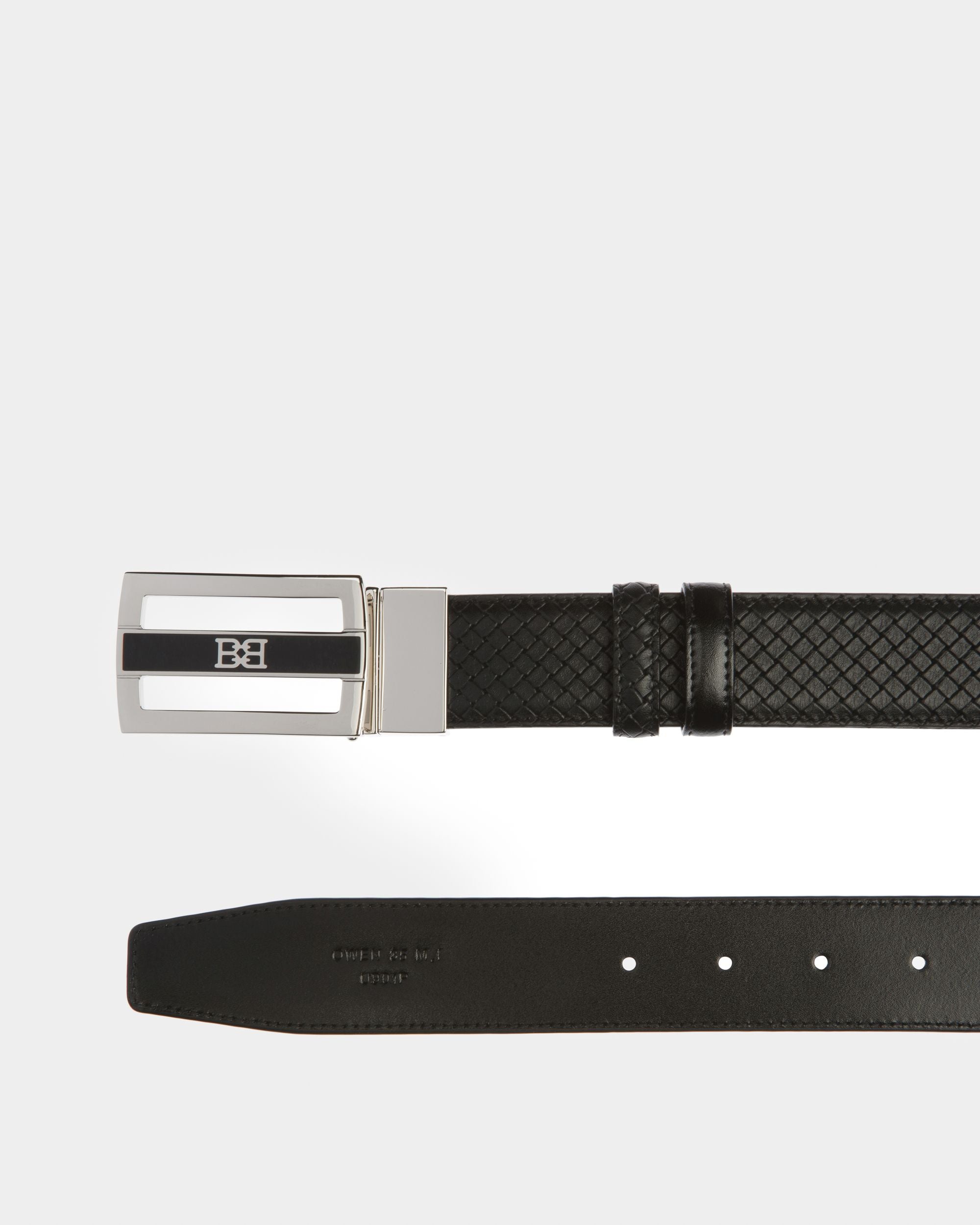 Owen Leather 35mm Belt In Black - Men's - Bally - 02