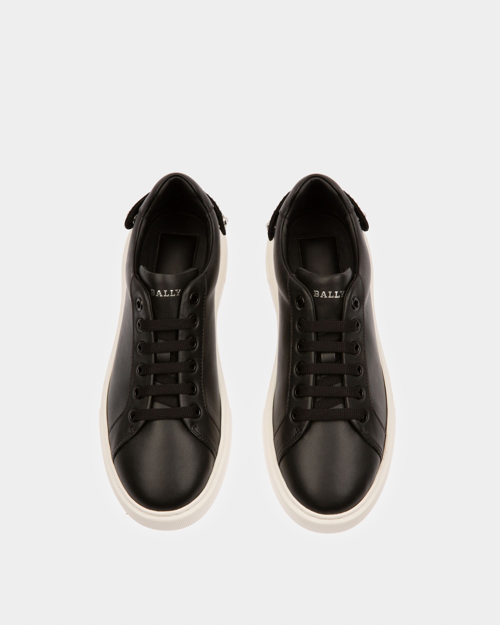 Malya Zapatilla Deportiva En Cuero De Color Negro - Mujer - Bally - 02