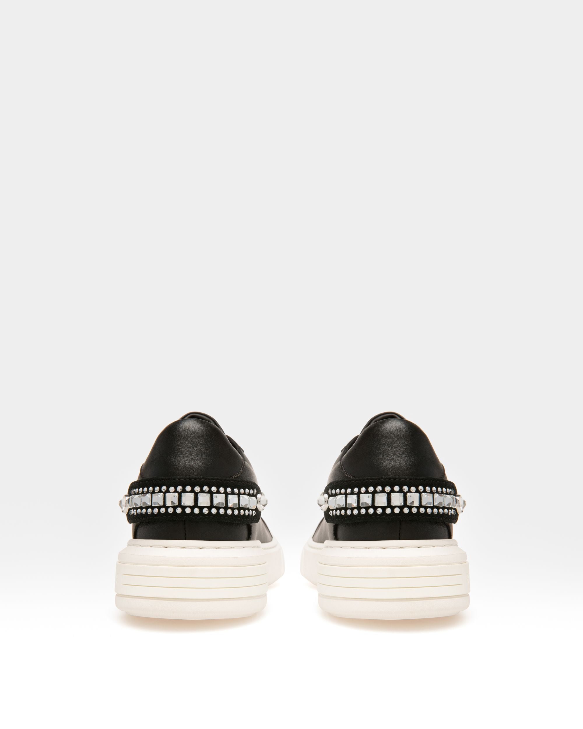 Malya Zapatilla Deportiva En Cuero De Color Negro - Mujer - Bally - 04