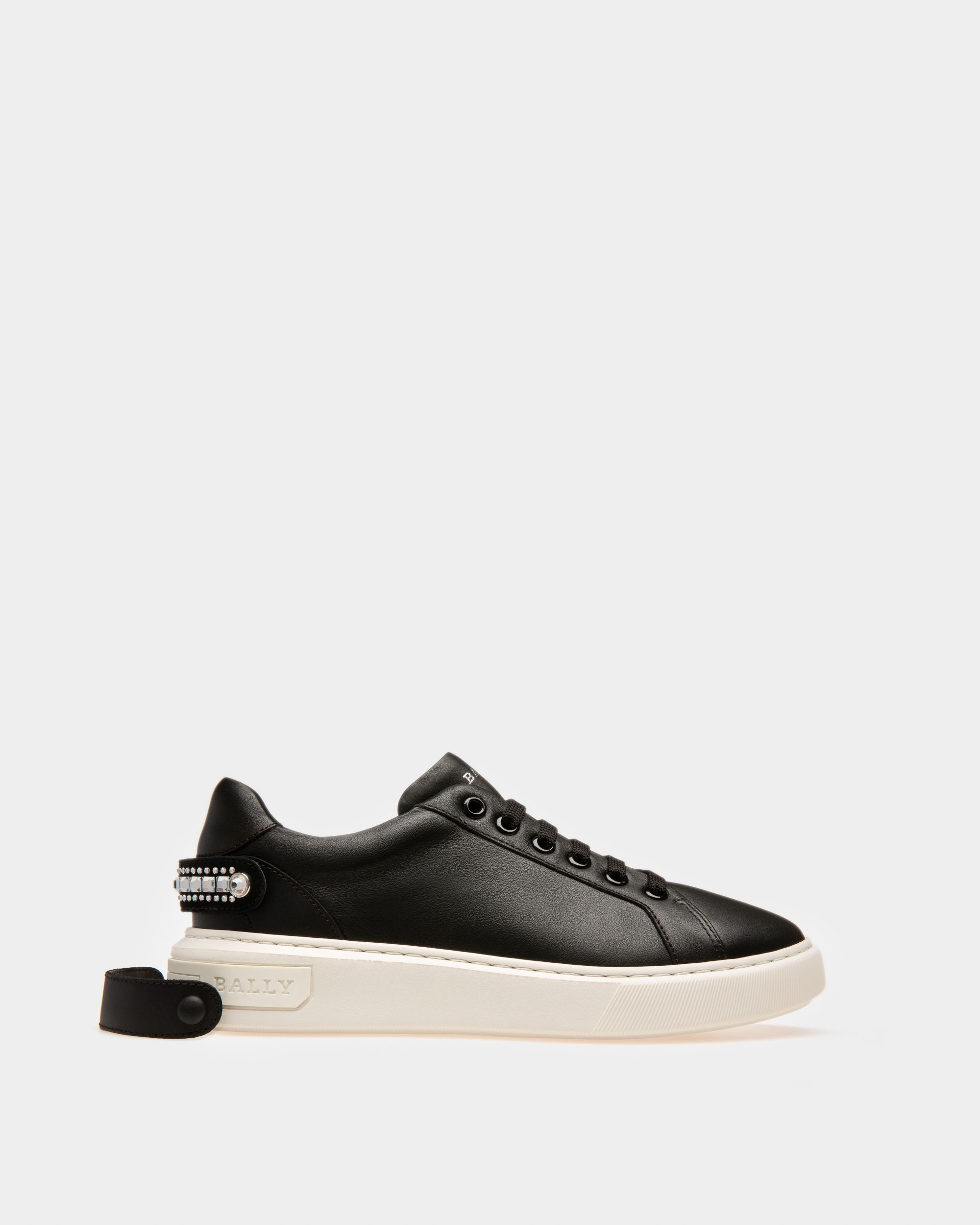 Malya Zapatilla Deportiva En Cuero De Color Negro - Mujer - Bally - 08