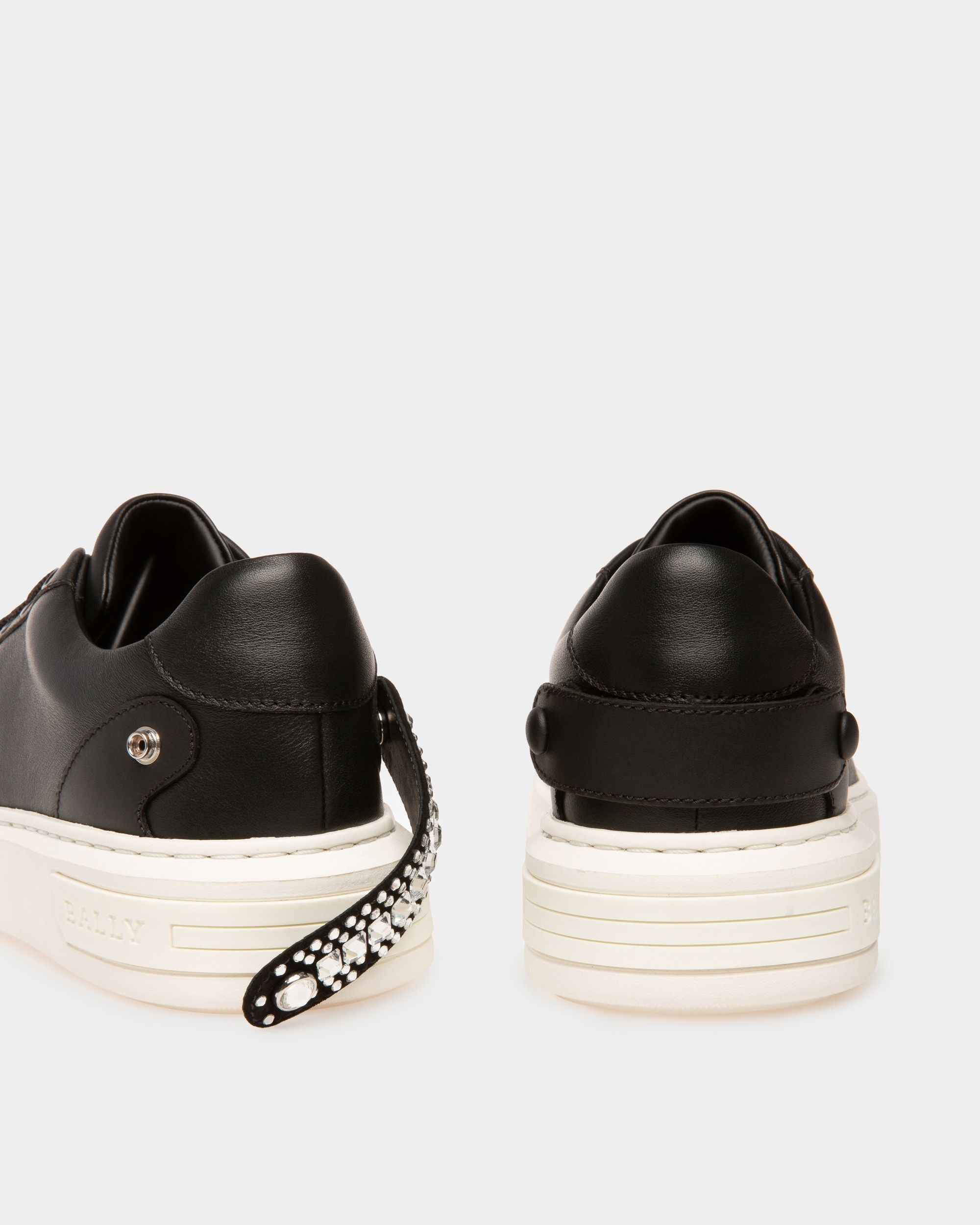 Malya Zapatilla Deportiva En Cuero De Color Negro - Mujer - Bally - 10