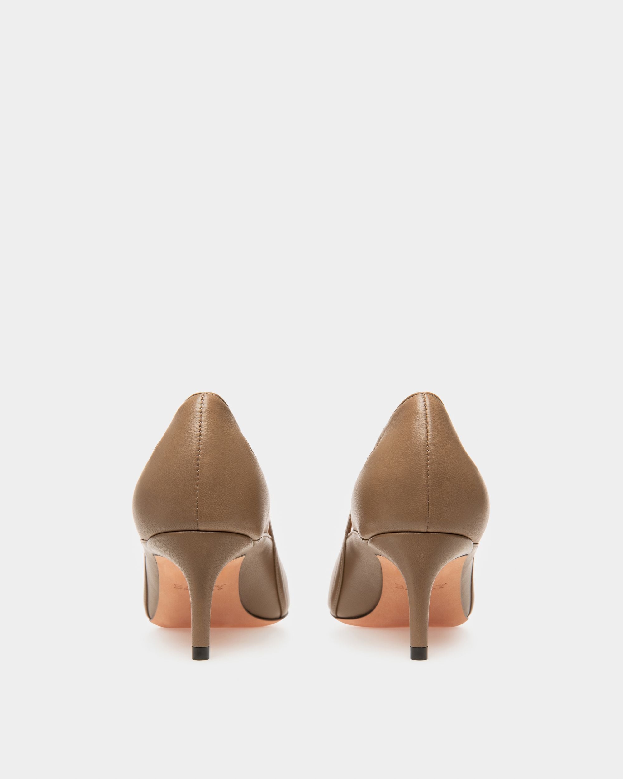Elsa Zapatos De Salón En Piel De Color Topo - Mujer - Bally - 03