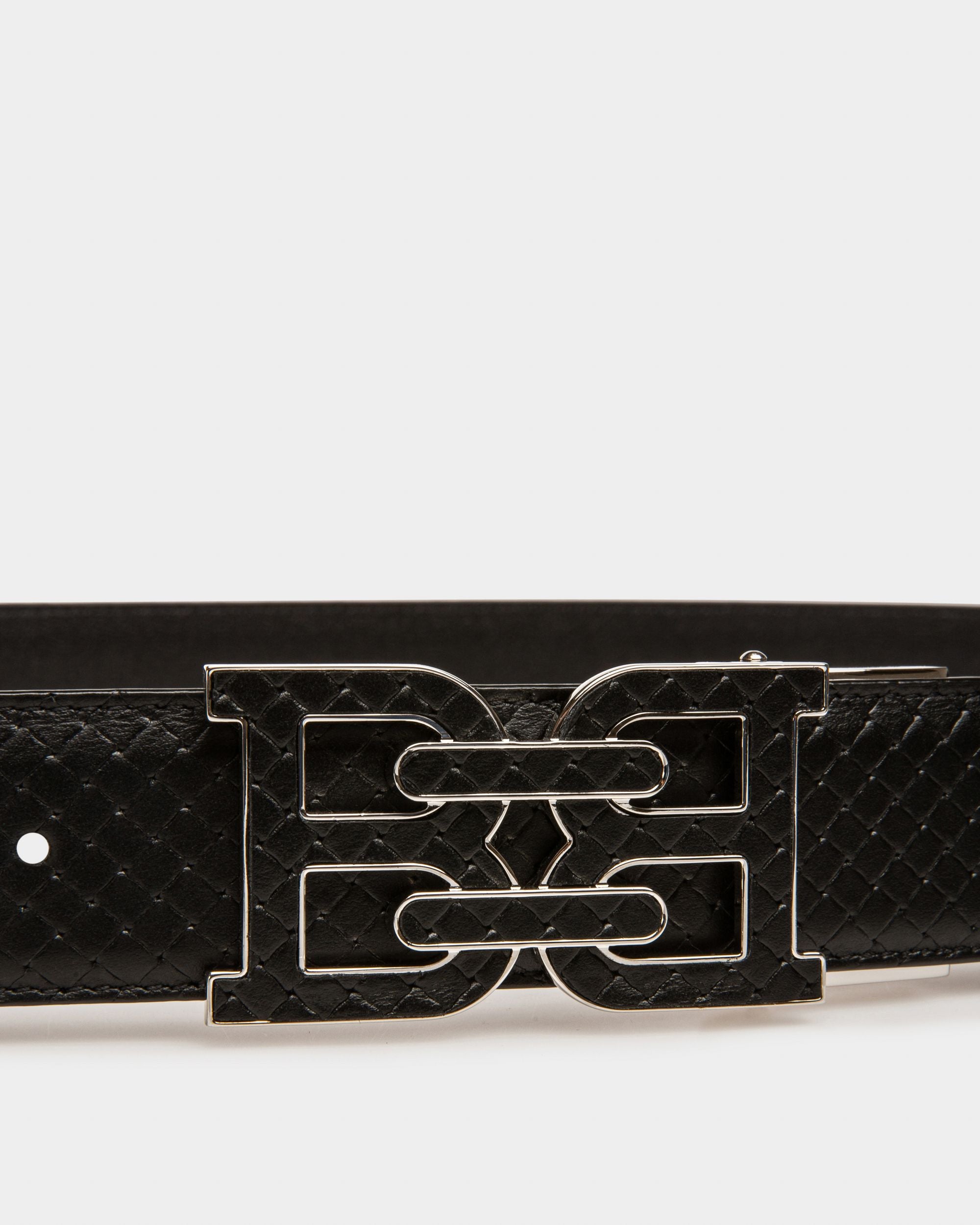B-Chain Cinturón De 35 Mm En Piel De Color Negro - Hombre - Bally - 03